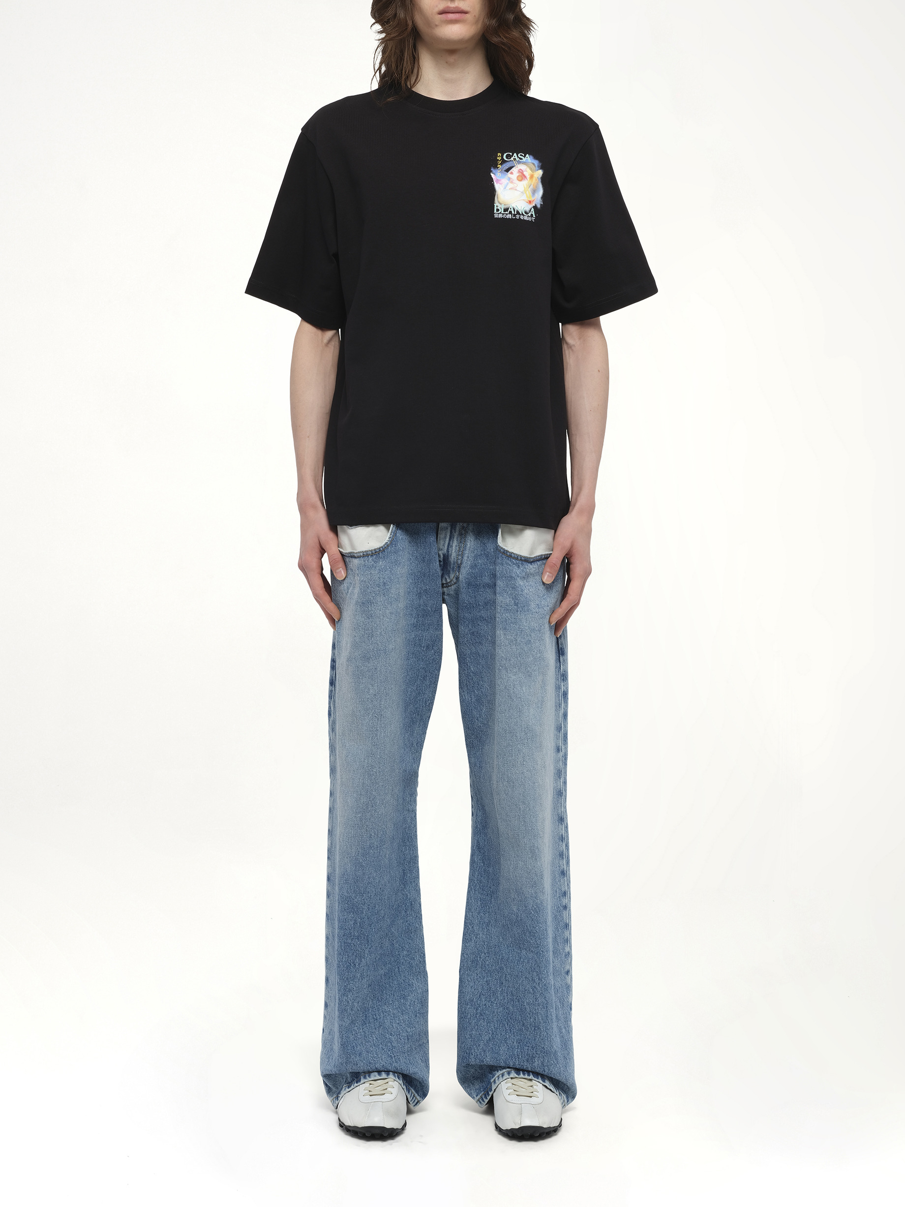 Galactic Connection T-Shirt in Black - 7