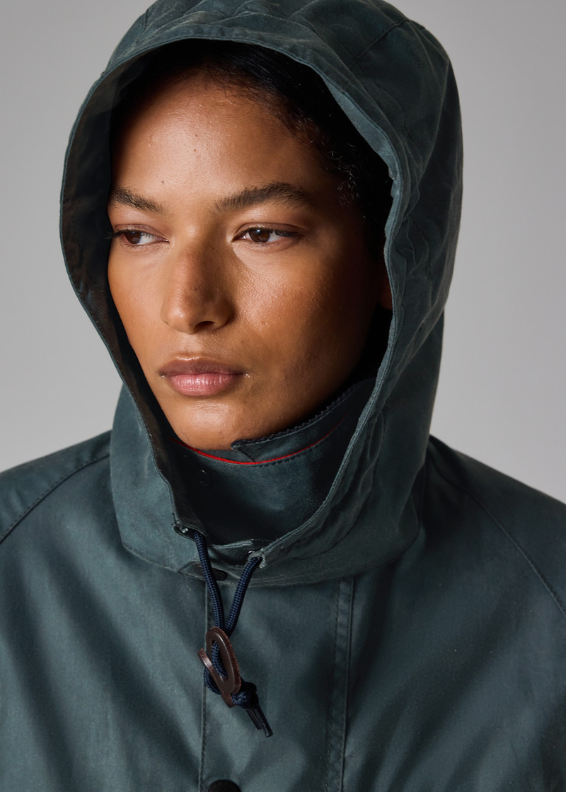 Paul Smith loves Barbour - Dark Slate Waxed Hood 11