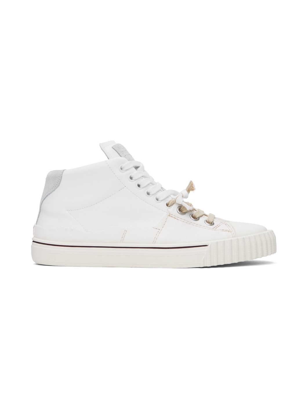White New Evolution Sneakers - 1