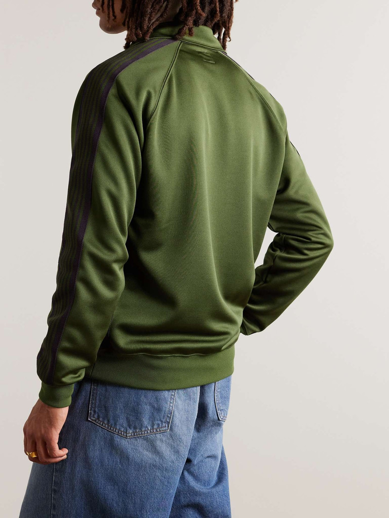 Webbing-Trimmed Logo-Embroidered Tech-Jersey Track Jacket 3