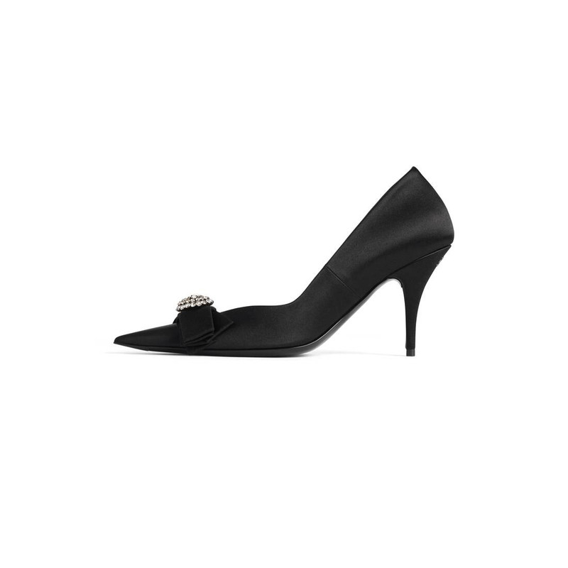 BALENCIAGA Women's Avenue Palazzo Pump in Black outlook