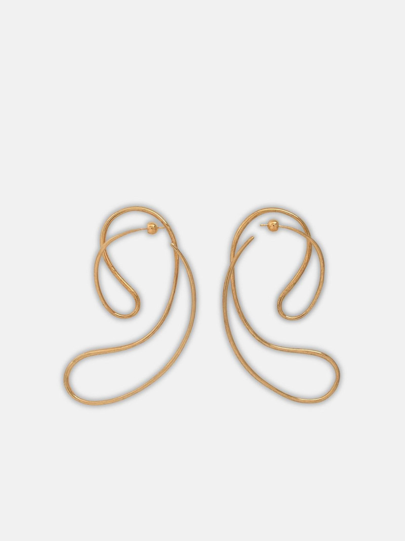 GOLD 'P CONTINUA LARGE' EARRINGS 3