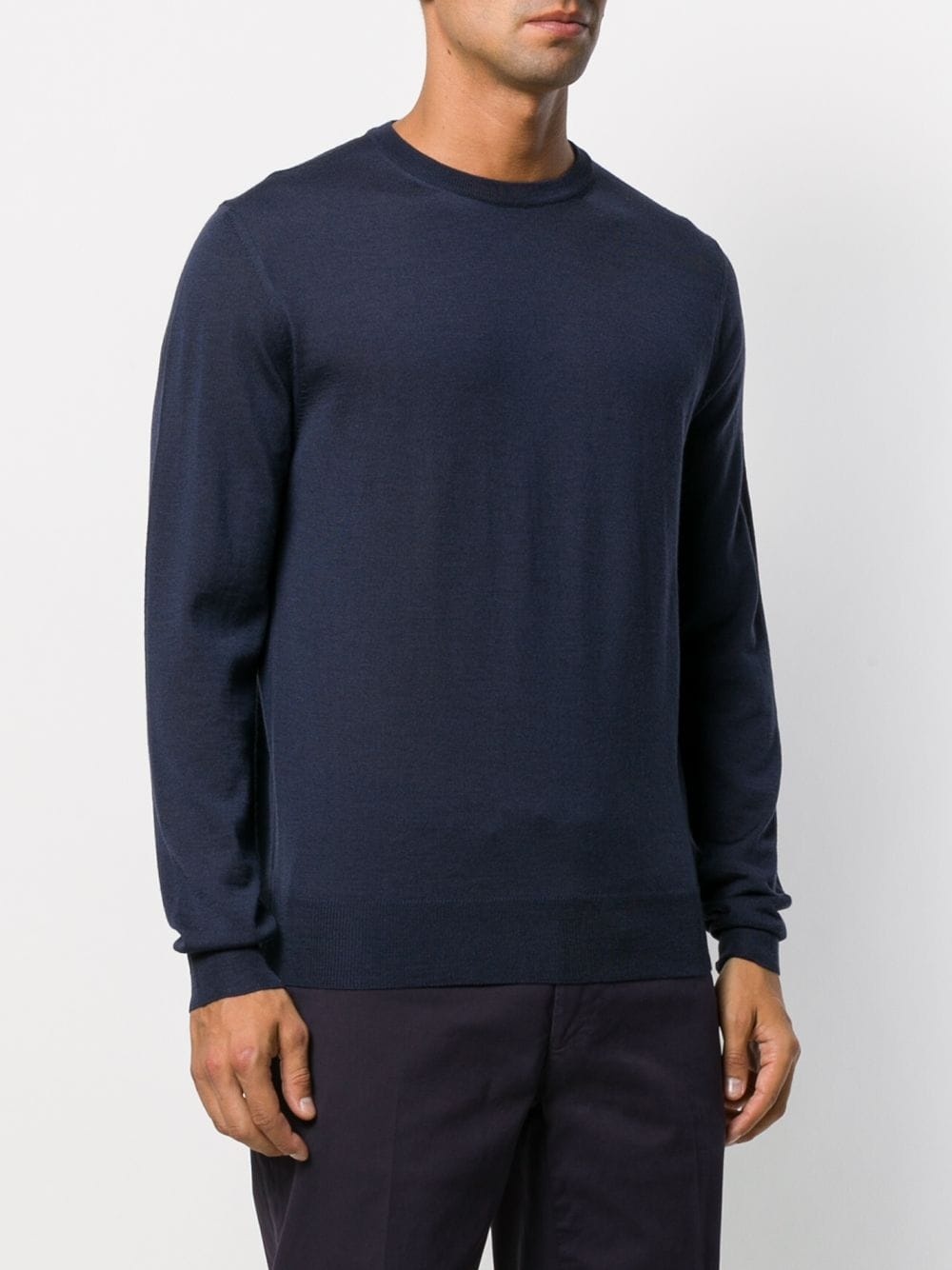 long-sleeve fitted sweater - 3