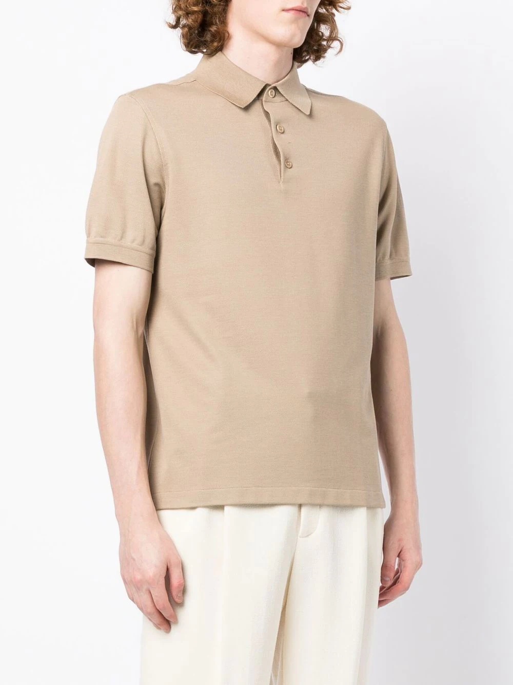 short-sleeved polo shirt - 3