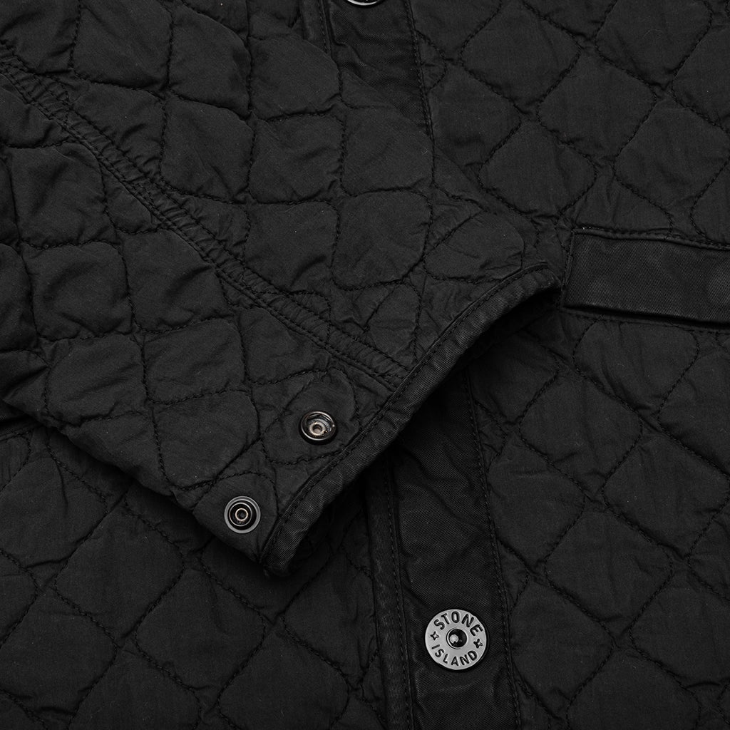 LIGHT QUILTED JACKET - BLACK - 5