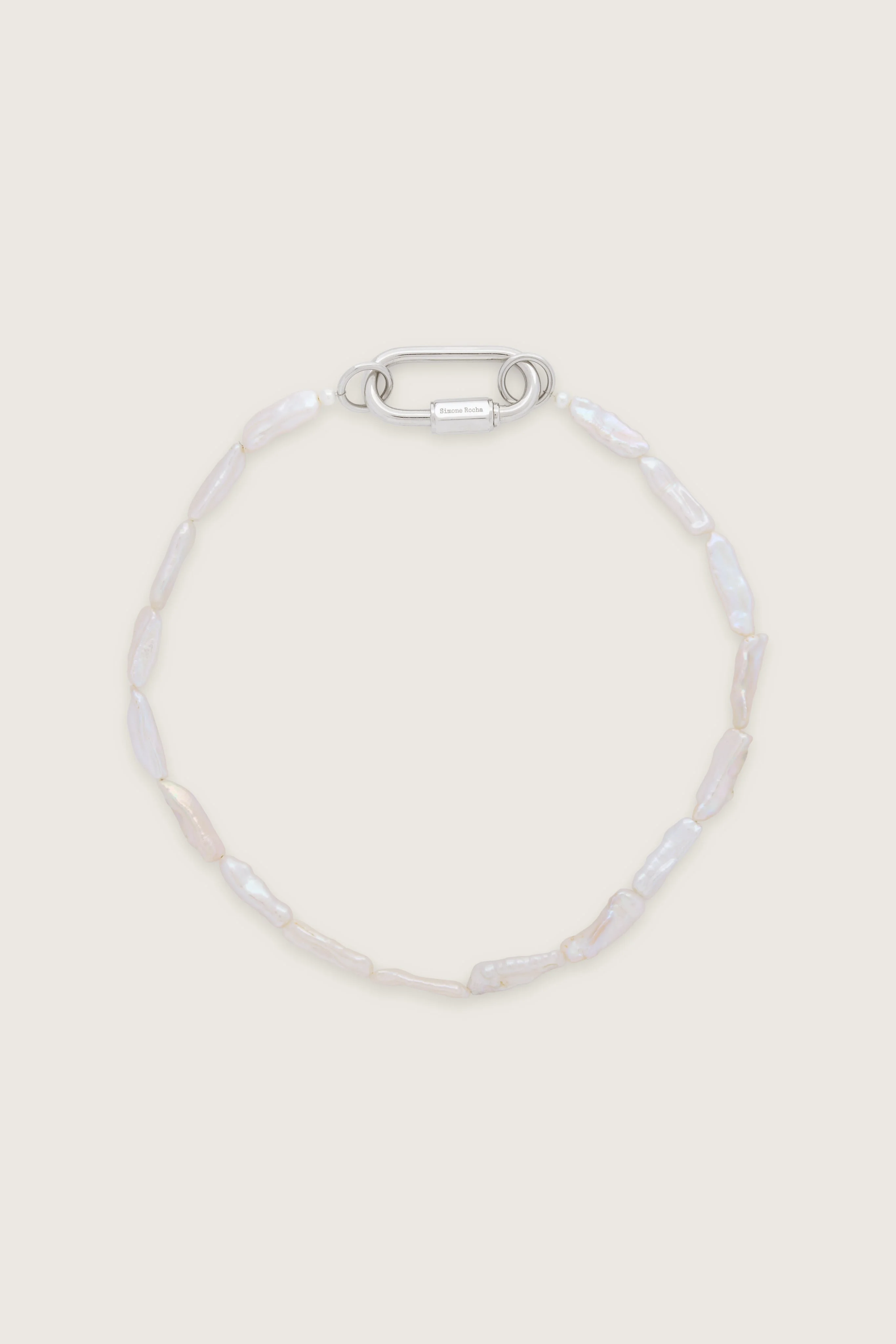 Carabiner Pearl Necklace - 1