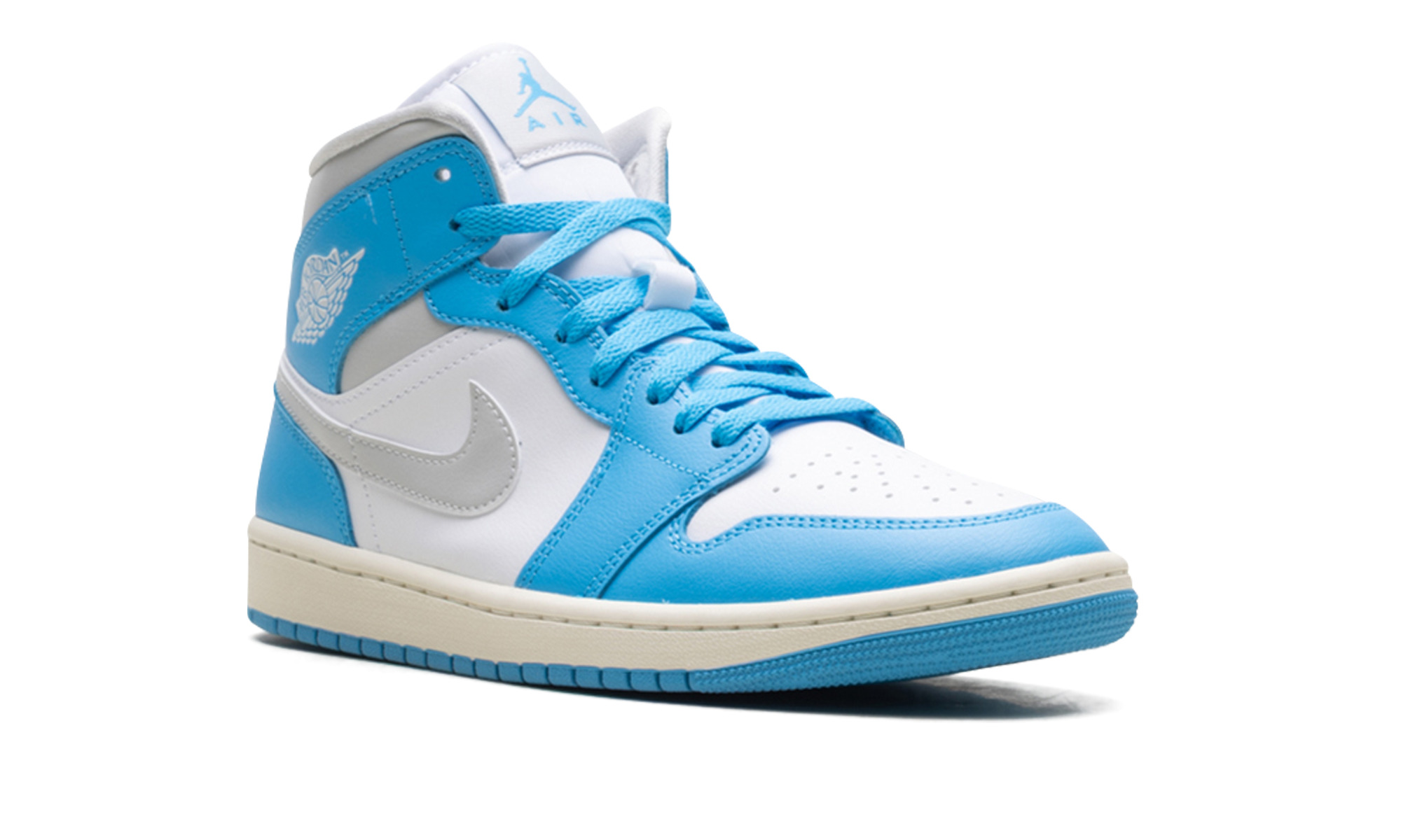 Jordan 1 Mid WMNS "Dark Powder Blue White Sail Neutral Grey" - 7