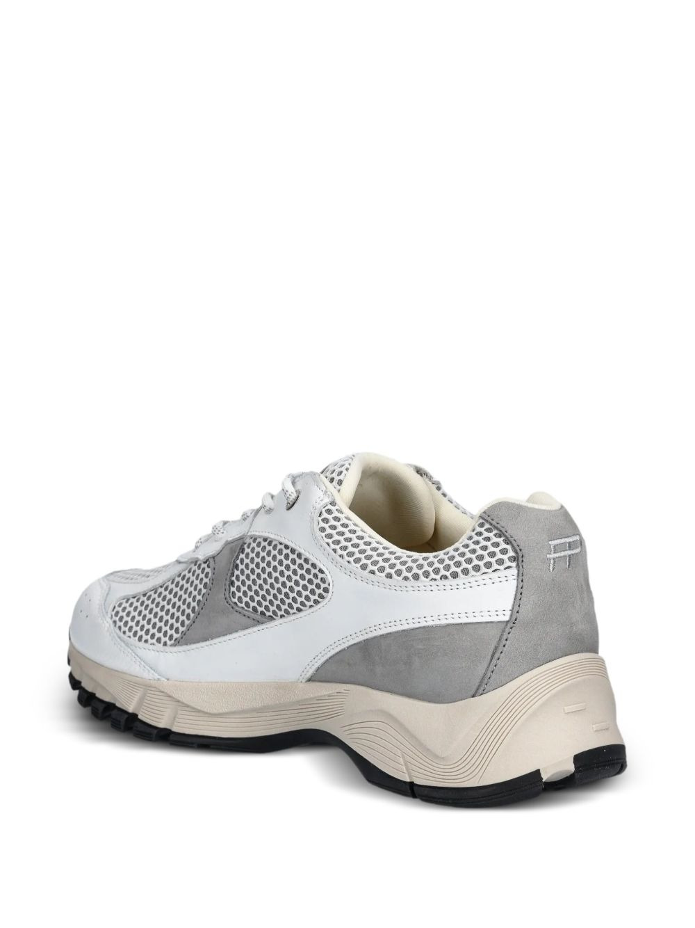 Oryon mesh-panel leather sneakers - 5
