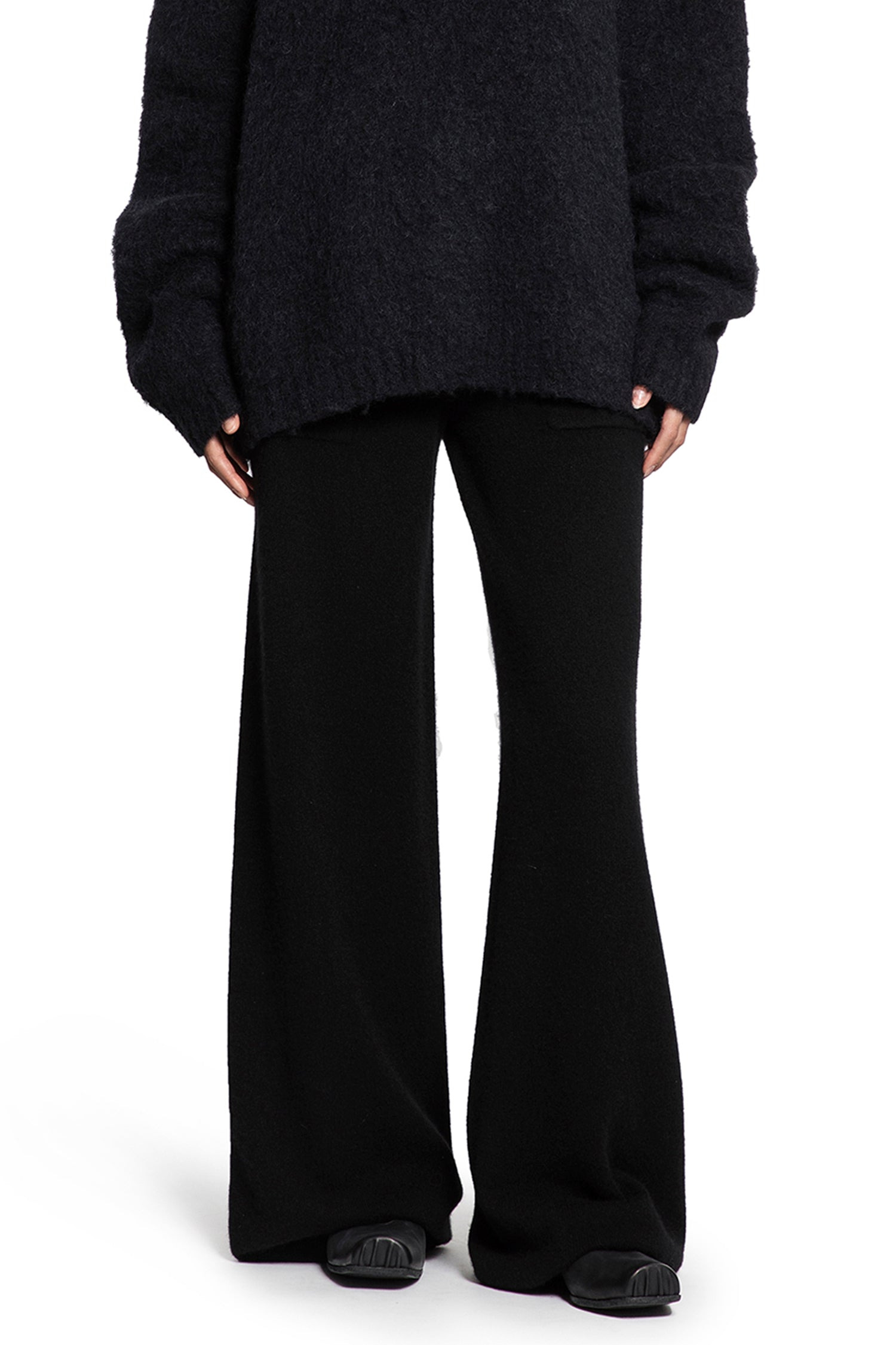 Wide Leg Pants In Cashmere - 5