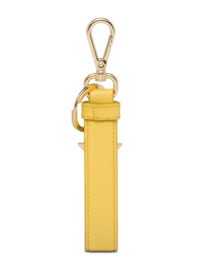 Prada triangle logo keyring outlook