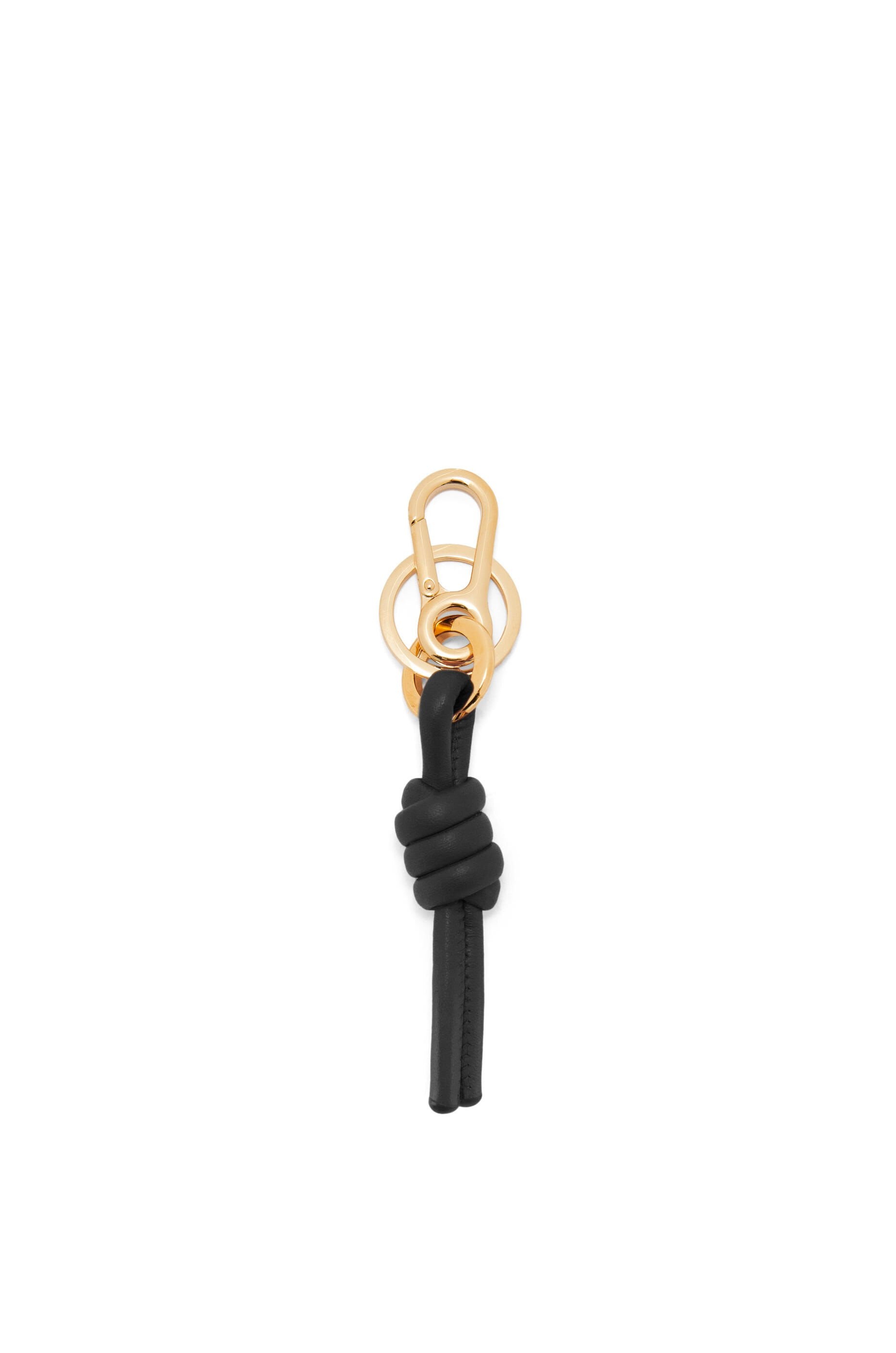 Knot charm in classic calfskin and brass - 2