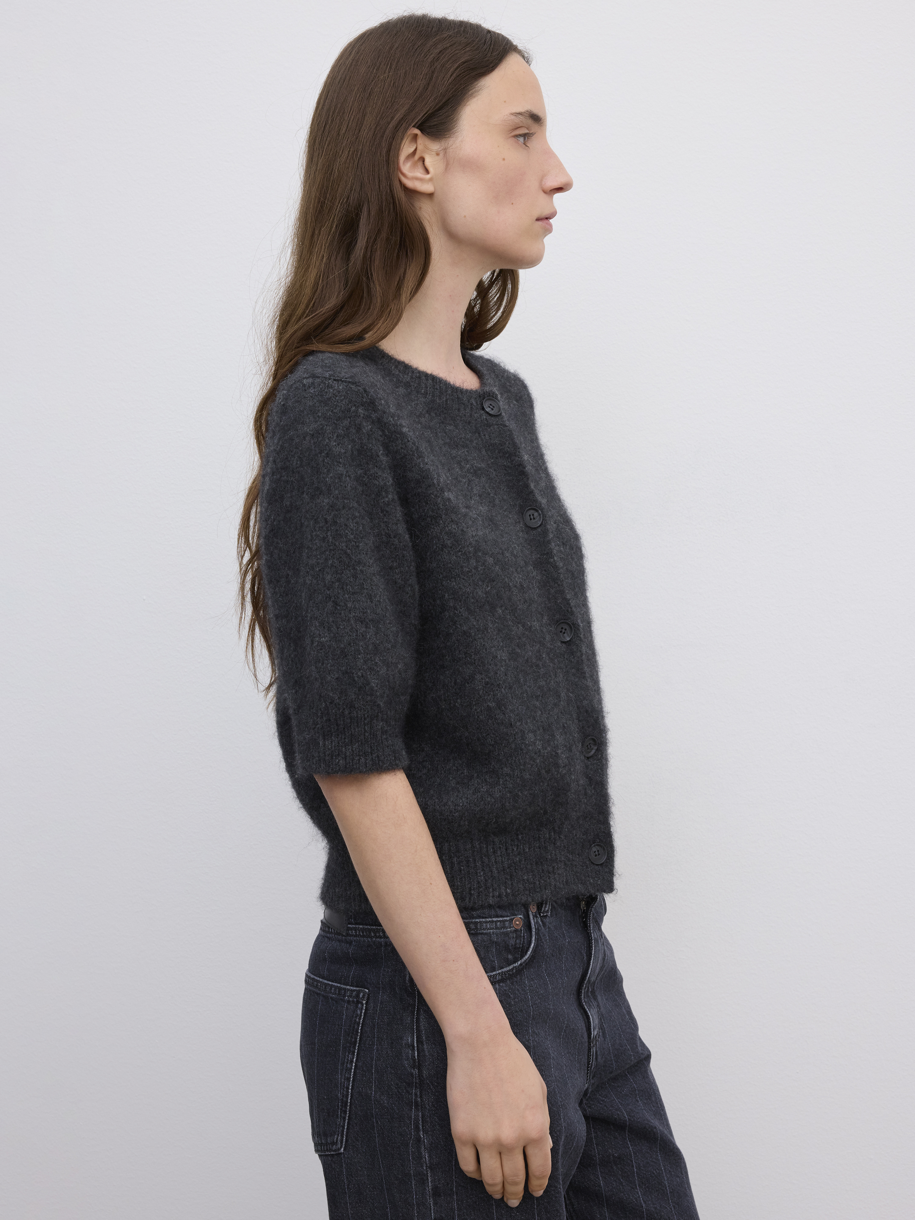 Brushed Cardigan Top - 4