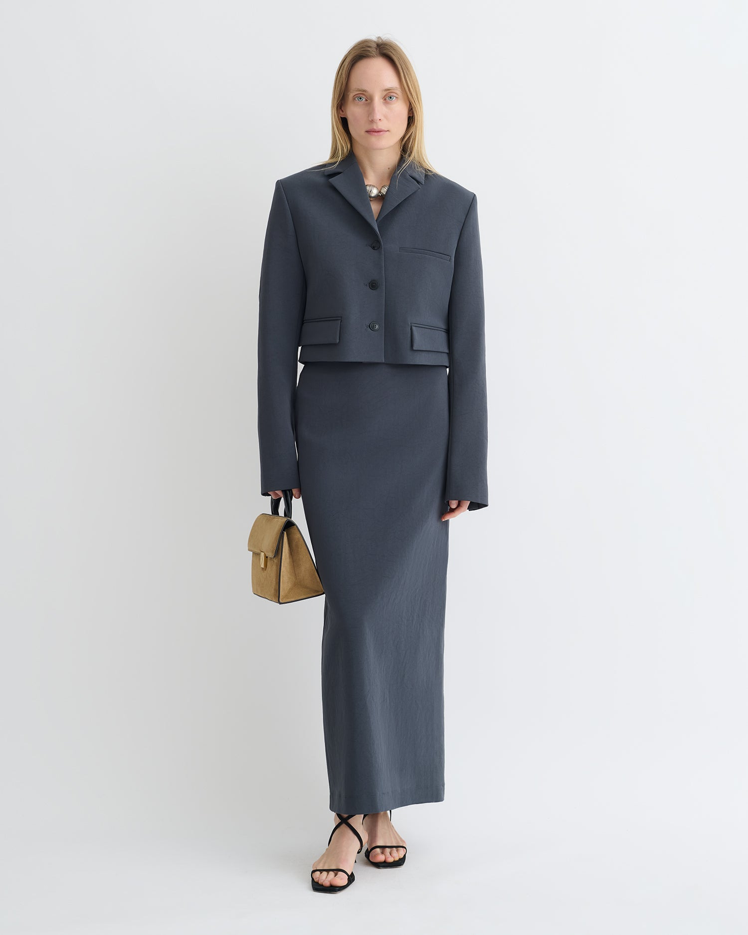 Paper Jersey Midi Skirt - 2