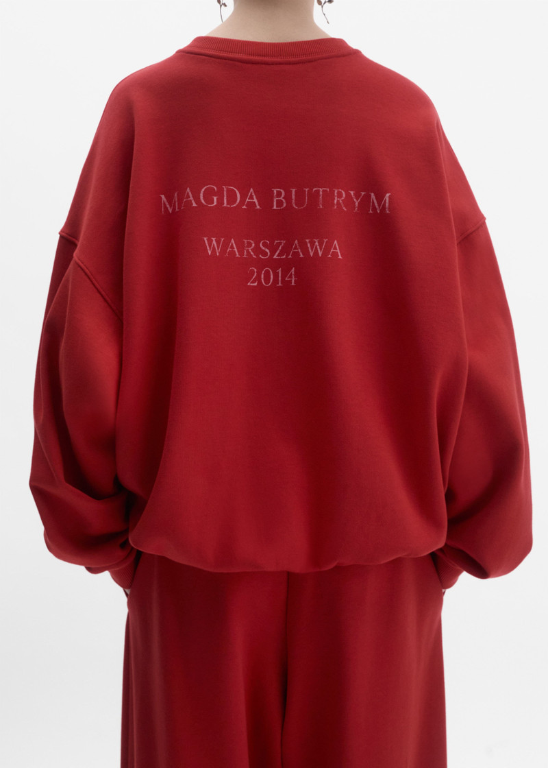 Warszawa 2014 sweatshirt in red 4