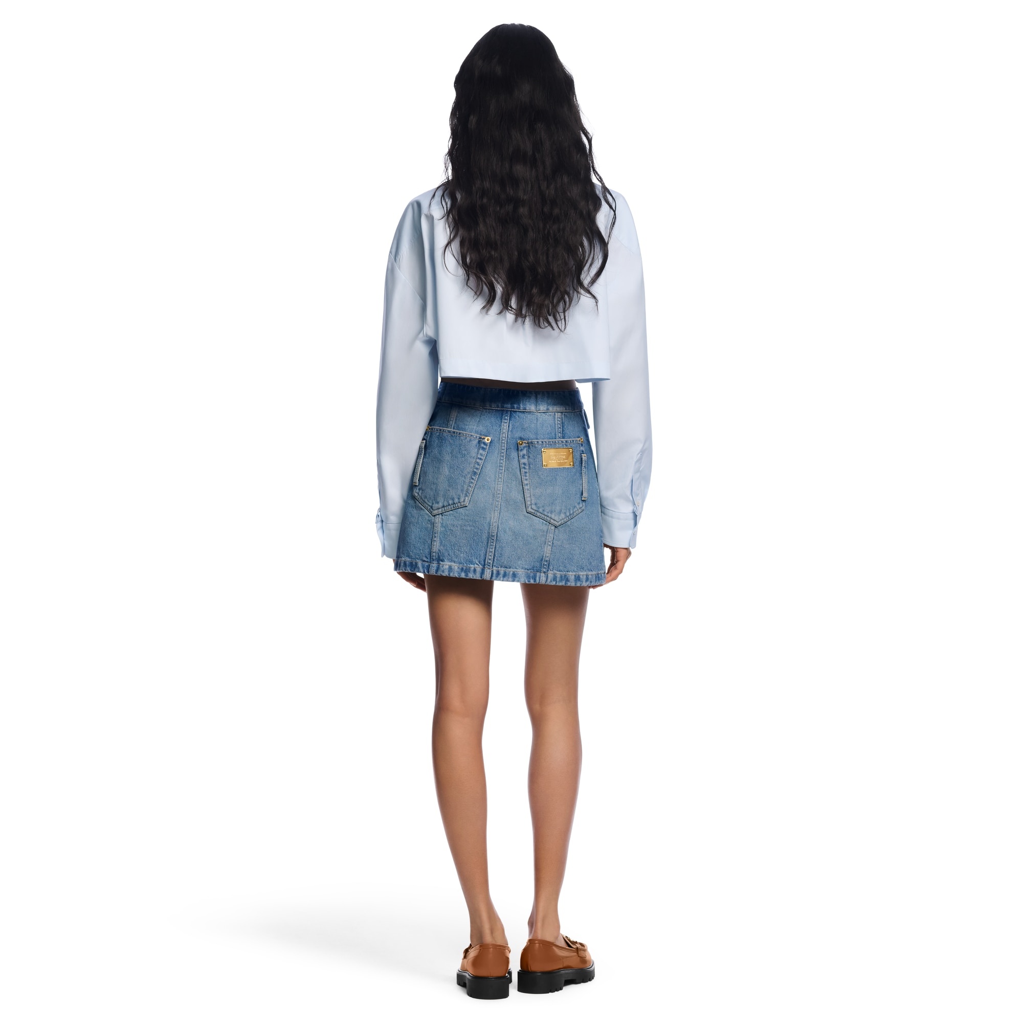 Cropped Cotton Poplin Shirt - 3
