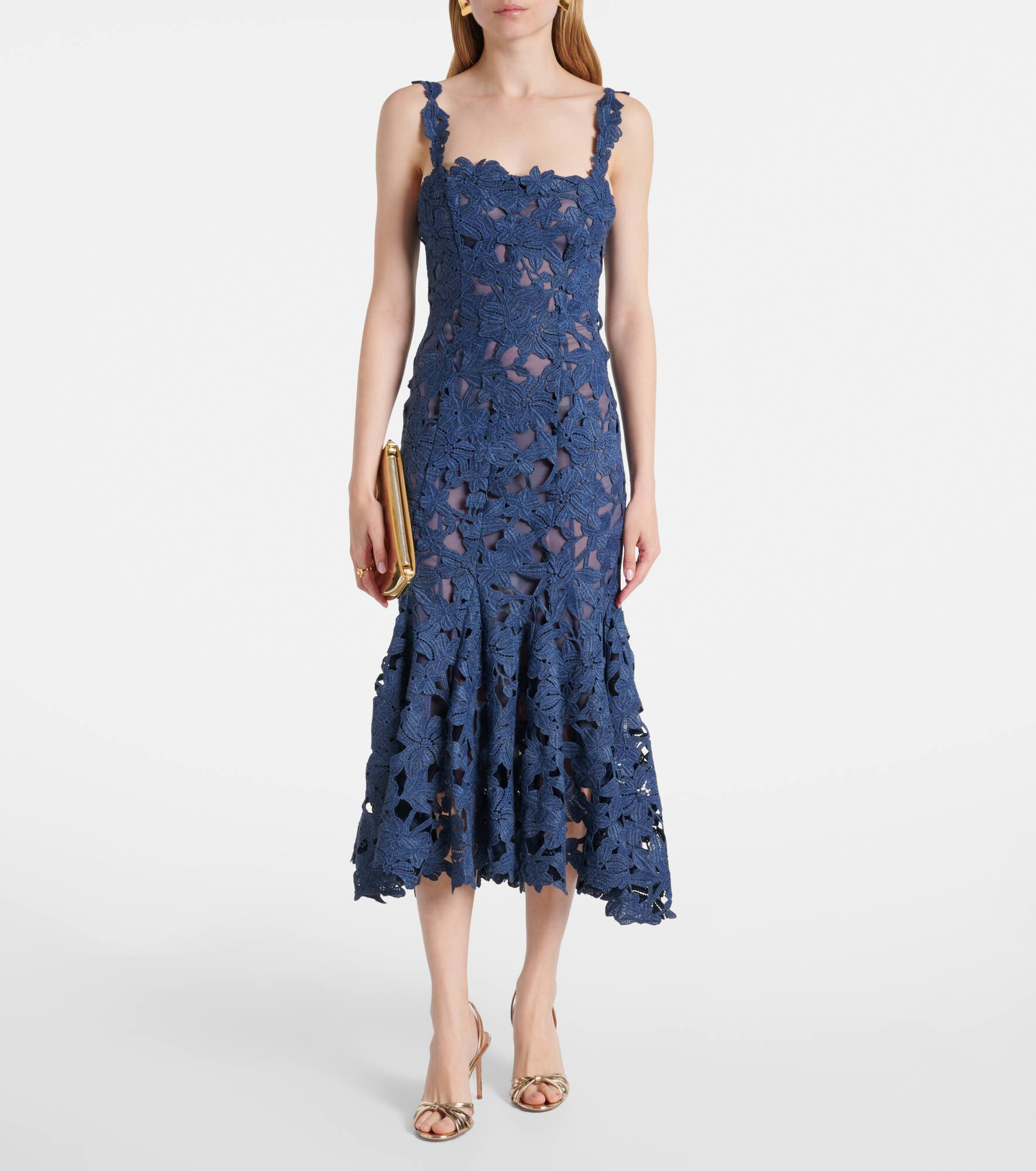 Guipure lace midi dress - 2