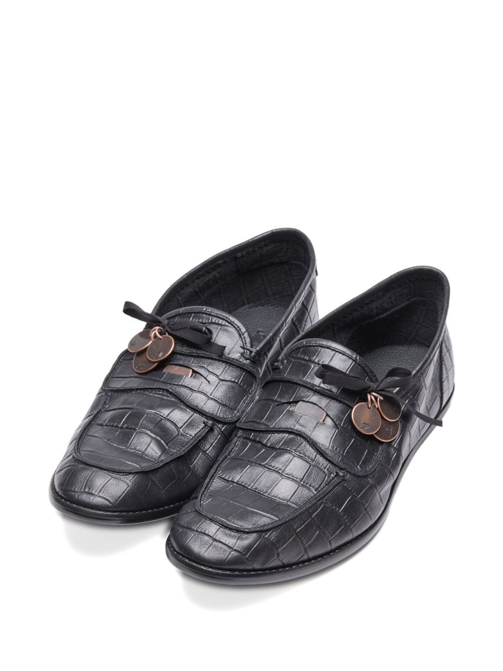coin-embellished loafers - 2