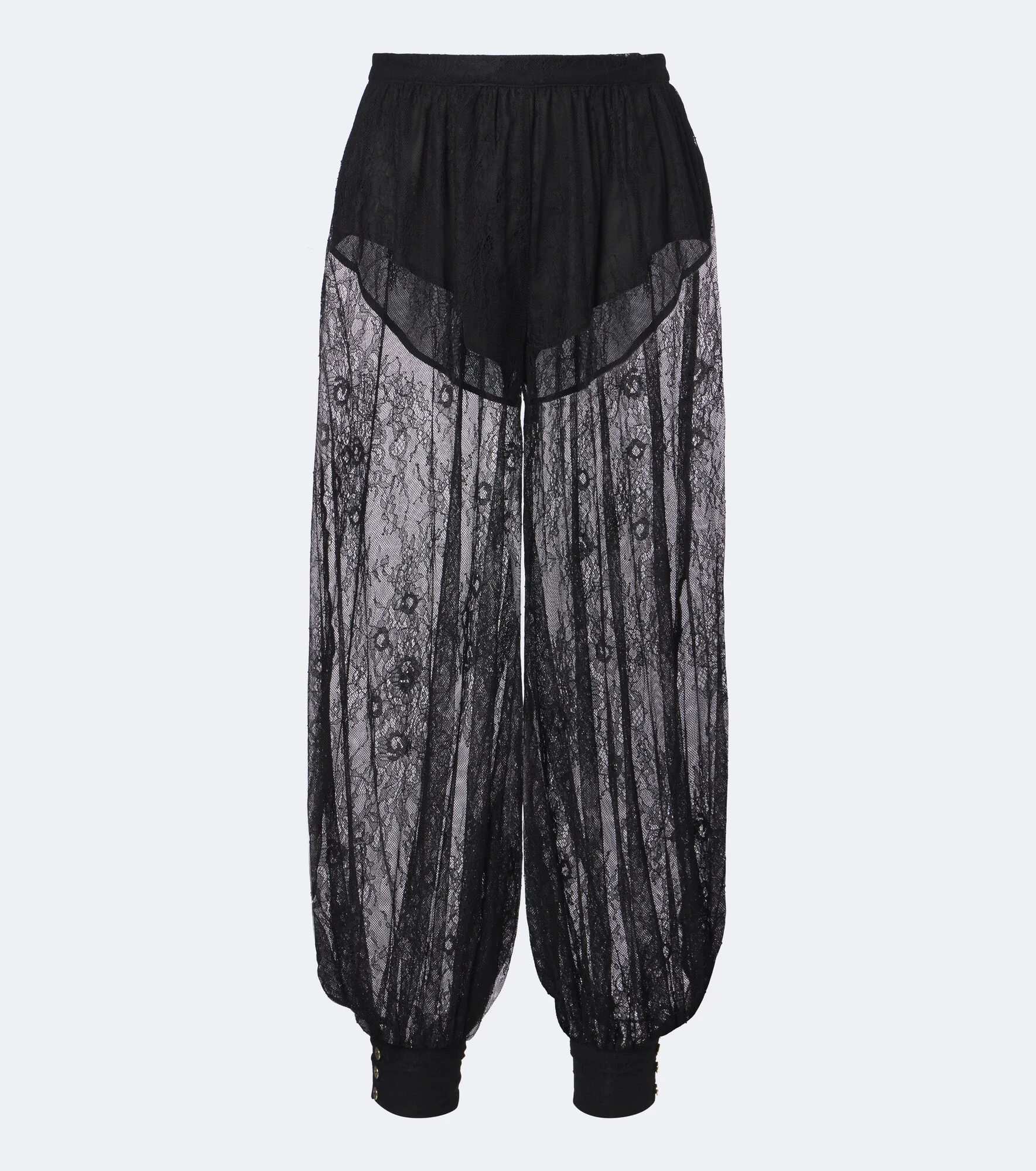 Kendall sheer lace balloon pants - 1