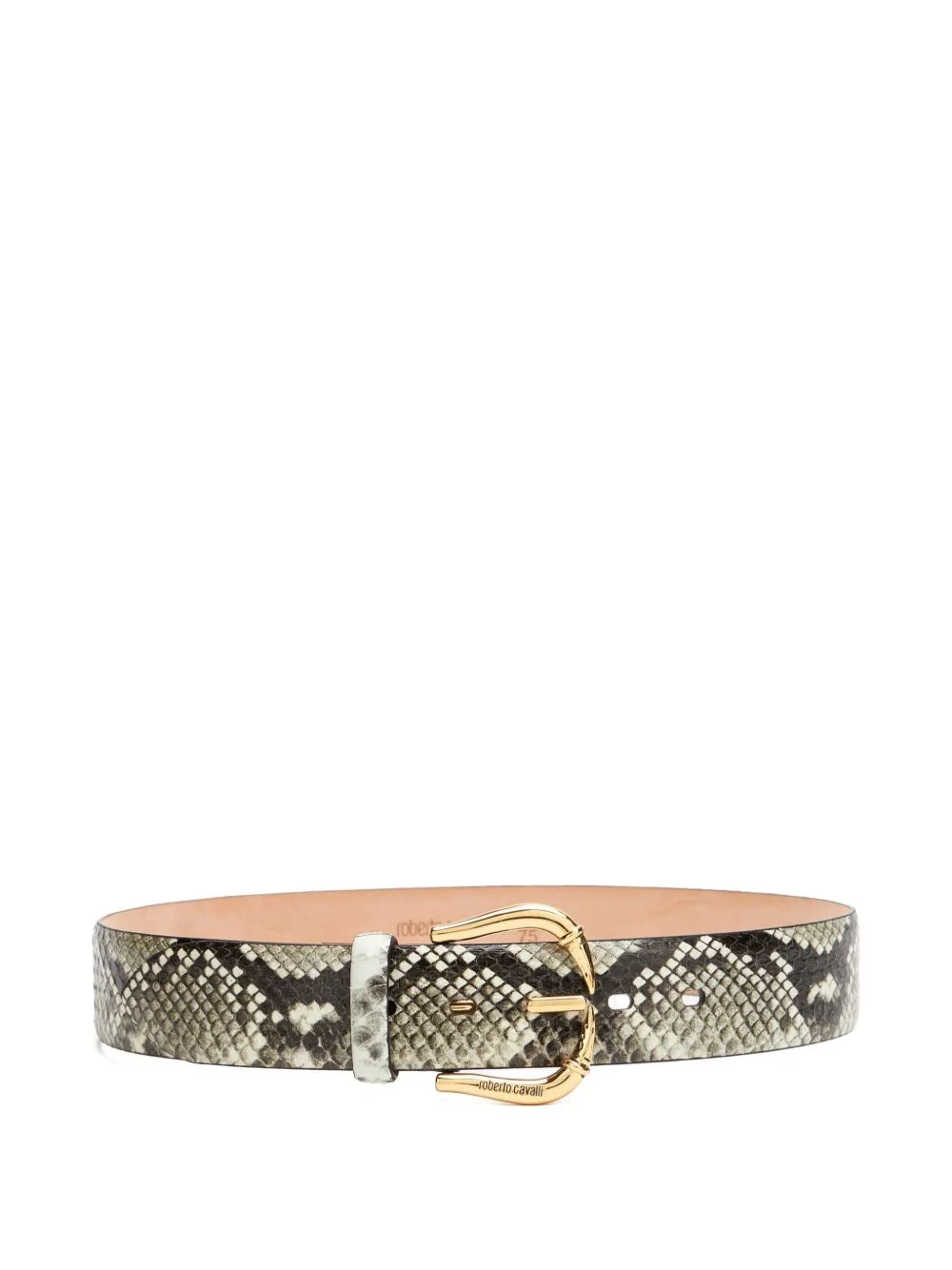 fang buckle snakeskin belt - 1