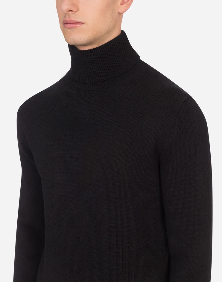 Wool turtle-neck sweater - 4