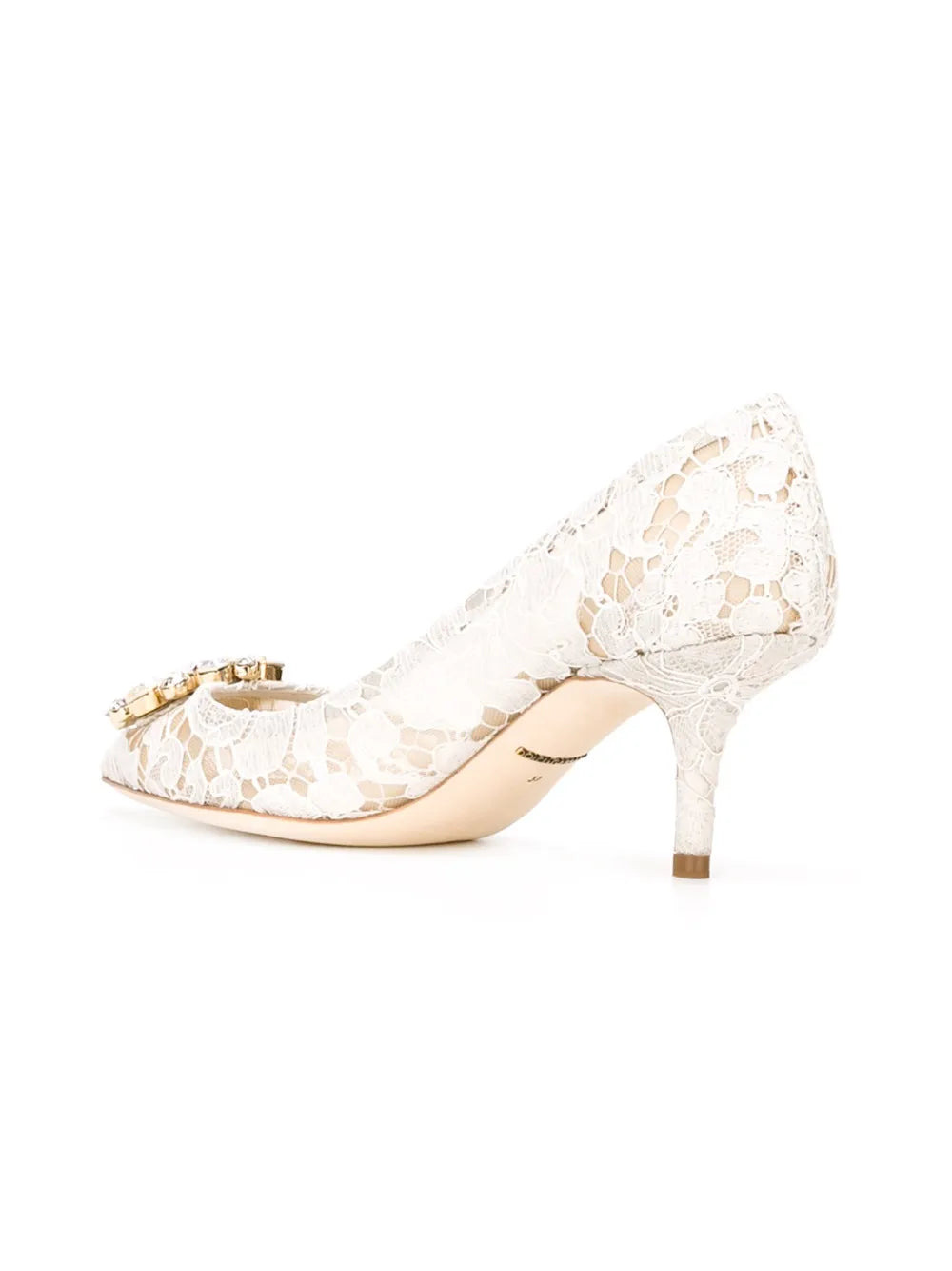 Dolce & Gabbana Women Lace Rainbow Pumps With 60Mm Brooch - 3