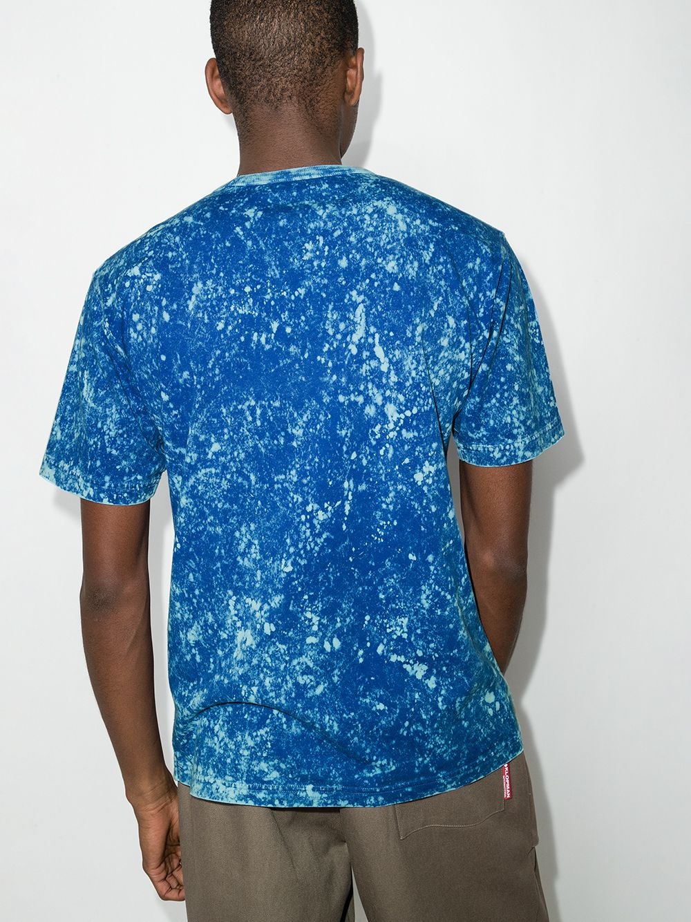 splatter-effect logo-print T-shirt - 3