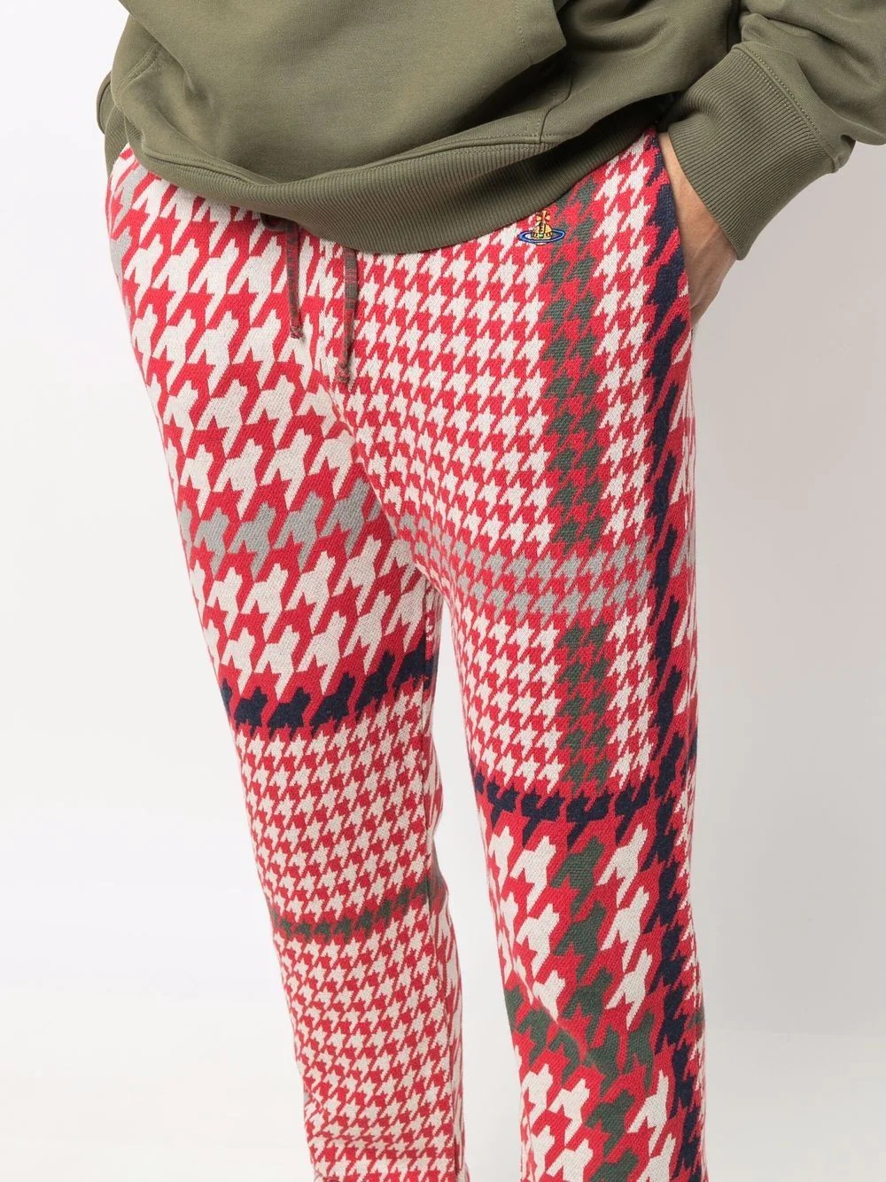 houndstooth-print trousers - 5