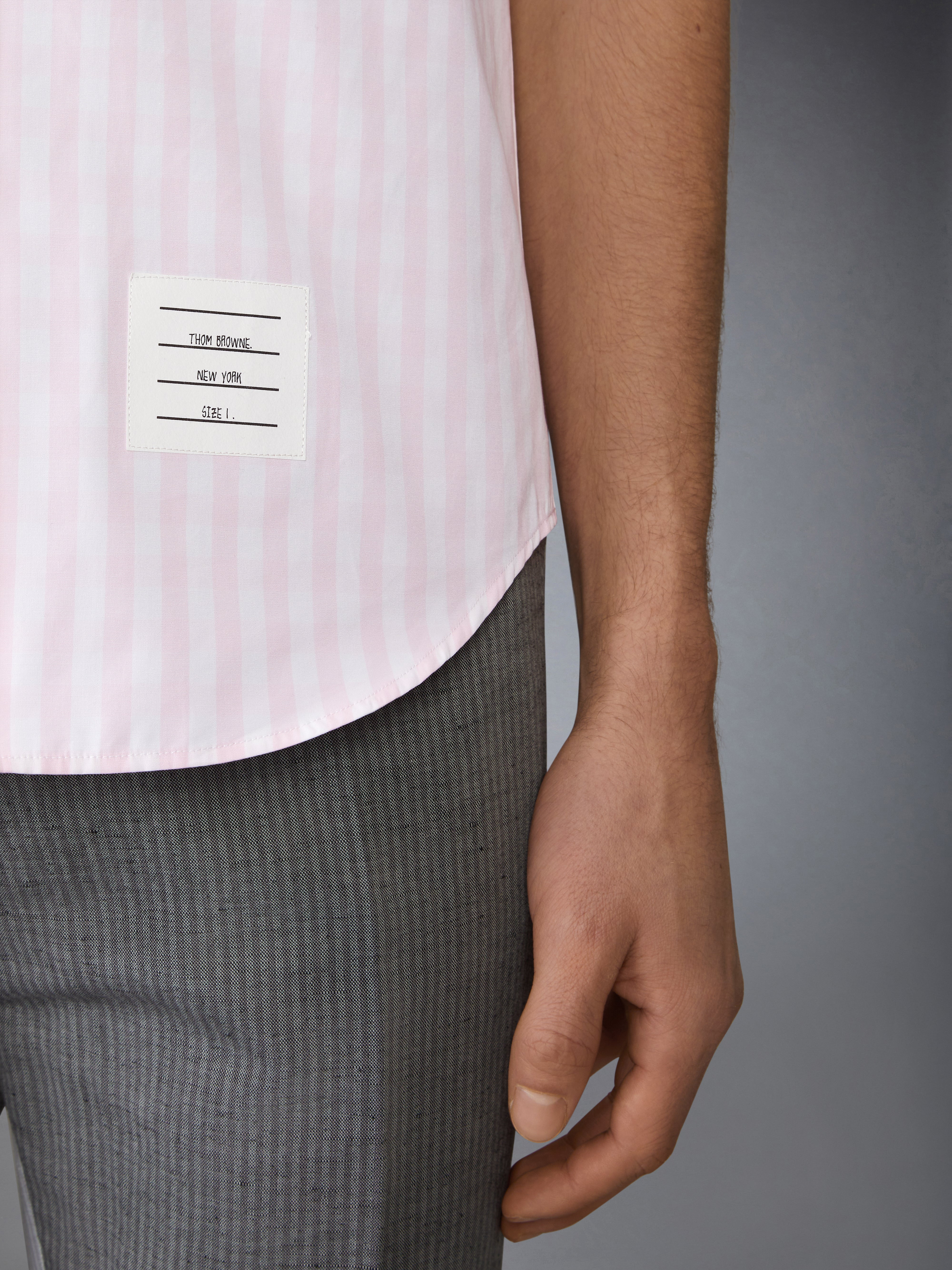 GINGHAM CHECK POPLIN SHORT SLEEVE SHIRT - 6