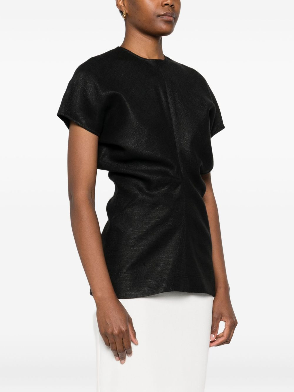 ruched-waist top - 3