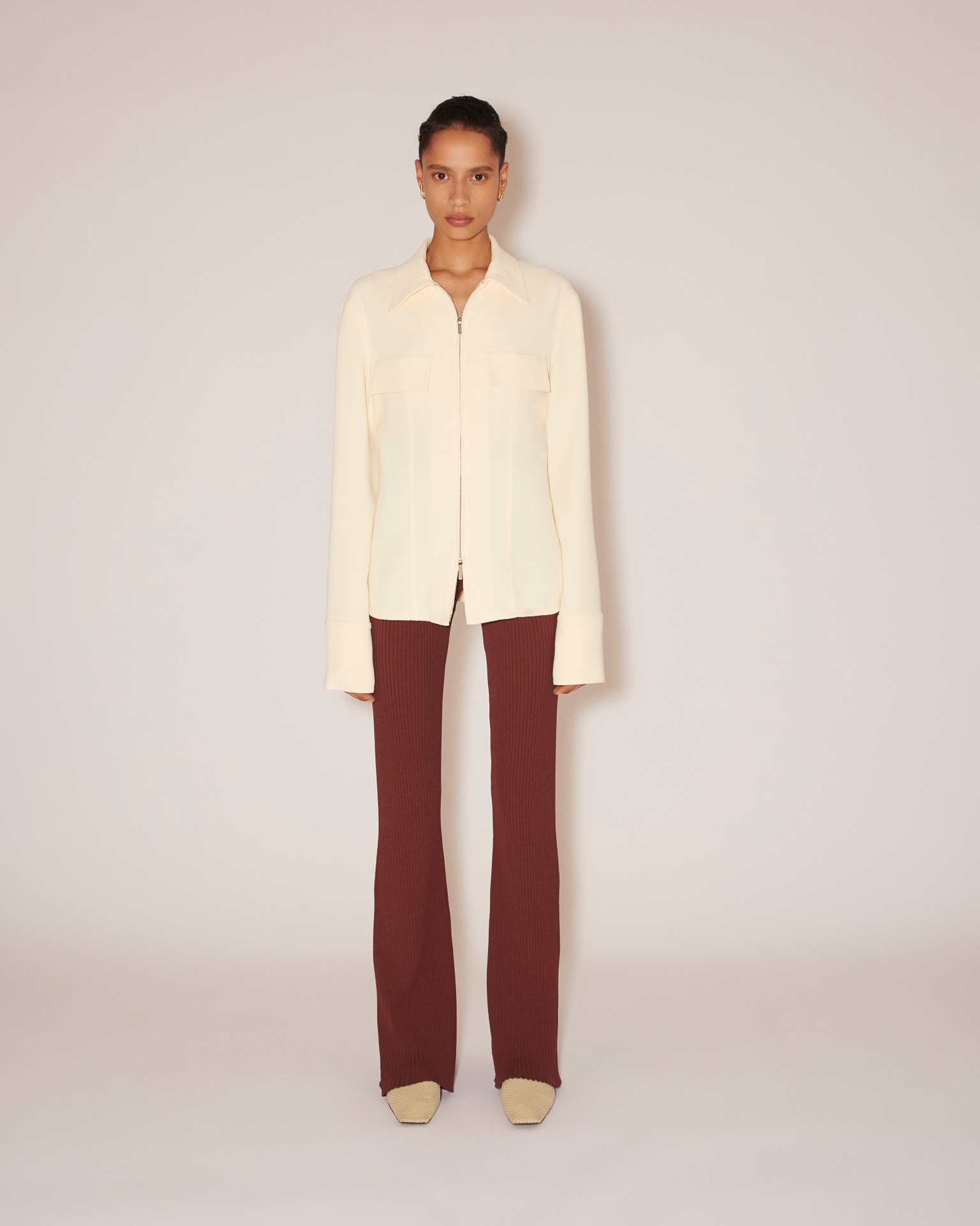 CAMELLIAS - Boucle-crepe jacket - Vanilla - 2