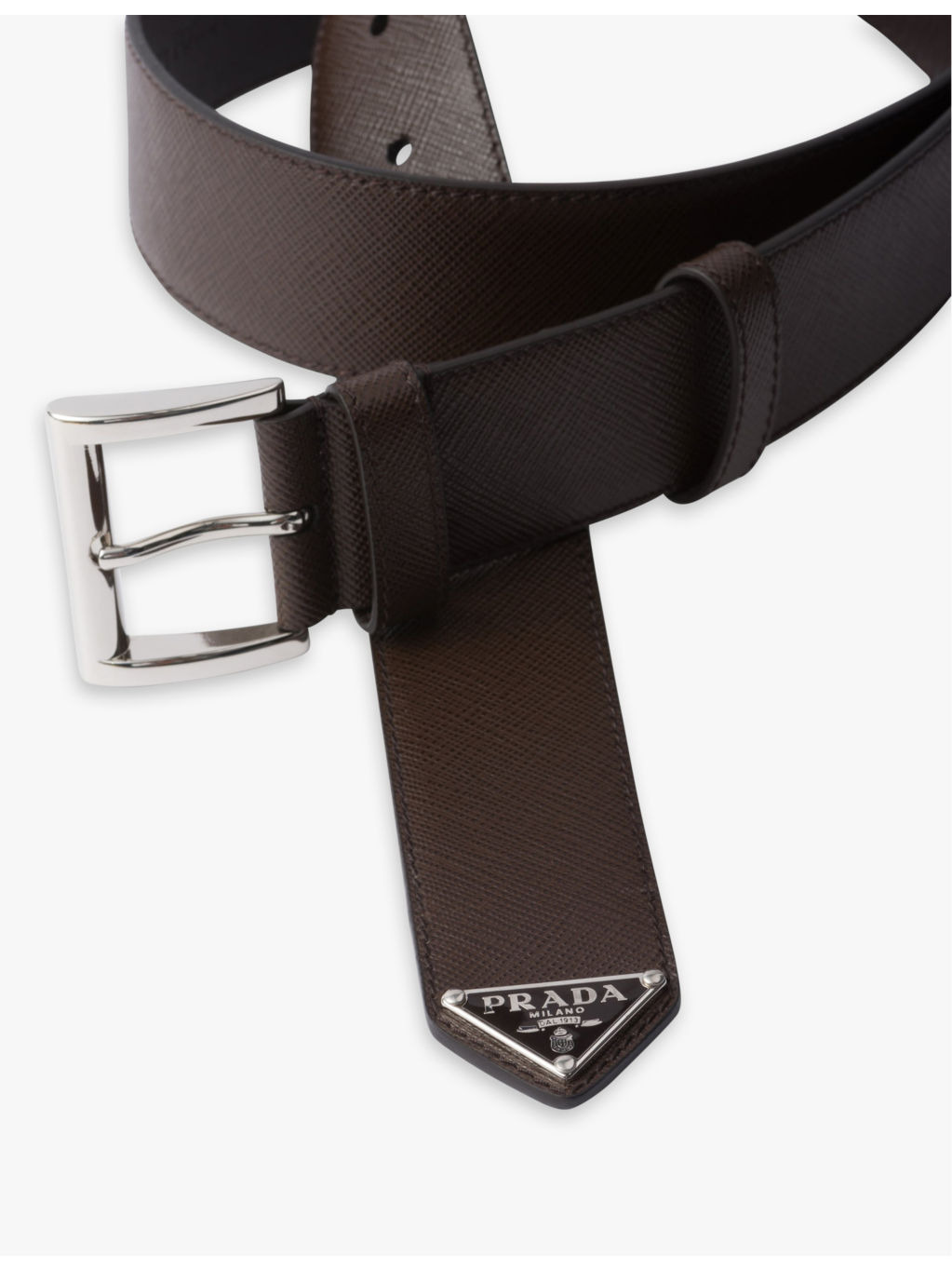 Logo-embellished leather belt - 3