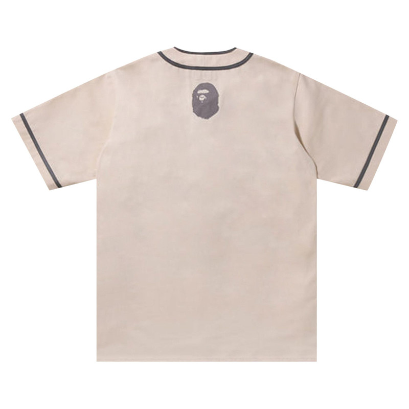 A BATHING APE® BAPE Baseball Shirt 'White/Ivory' outlook