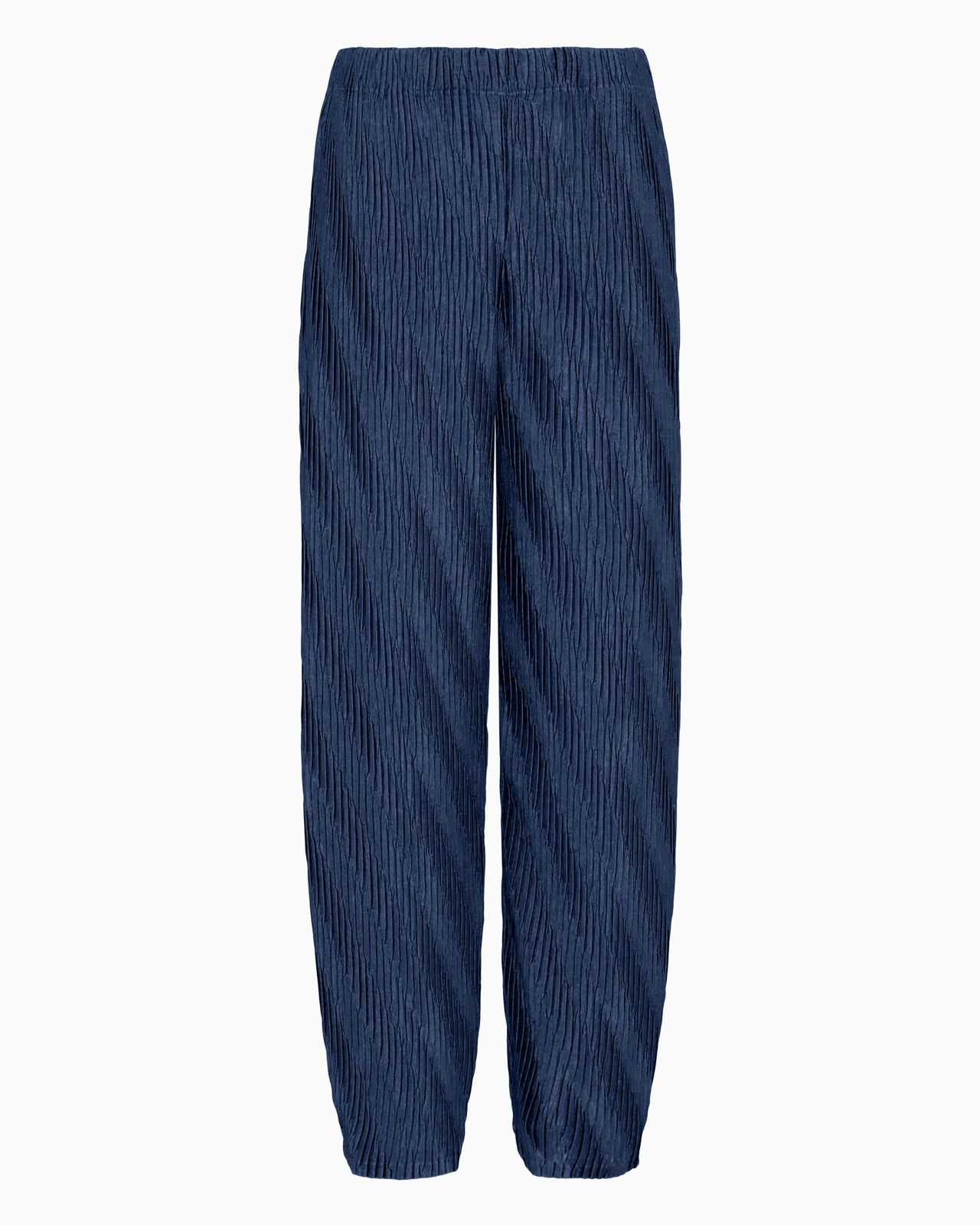 ASV two-tone pleated jersey trousers - 1