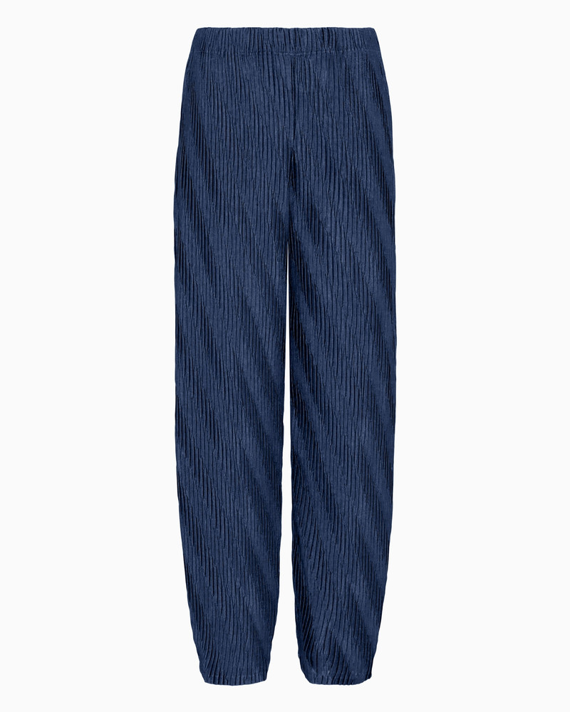 ASV two-tone pleated jersey trousers 1