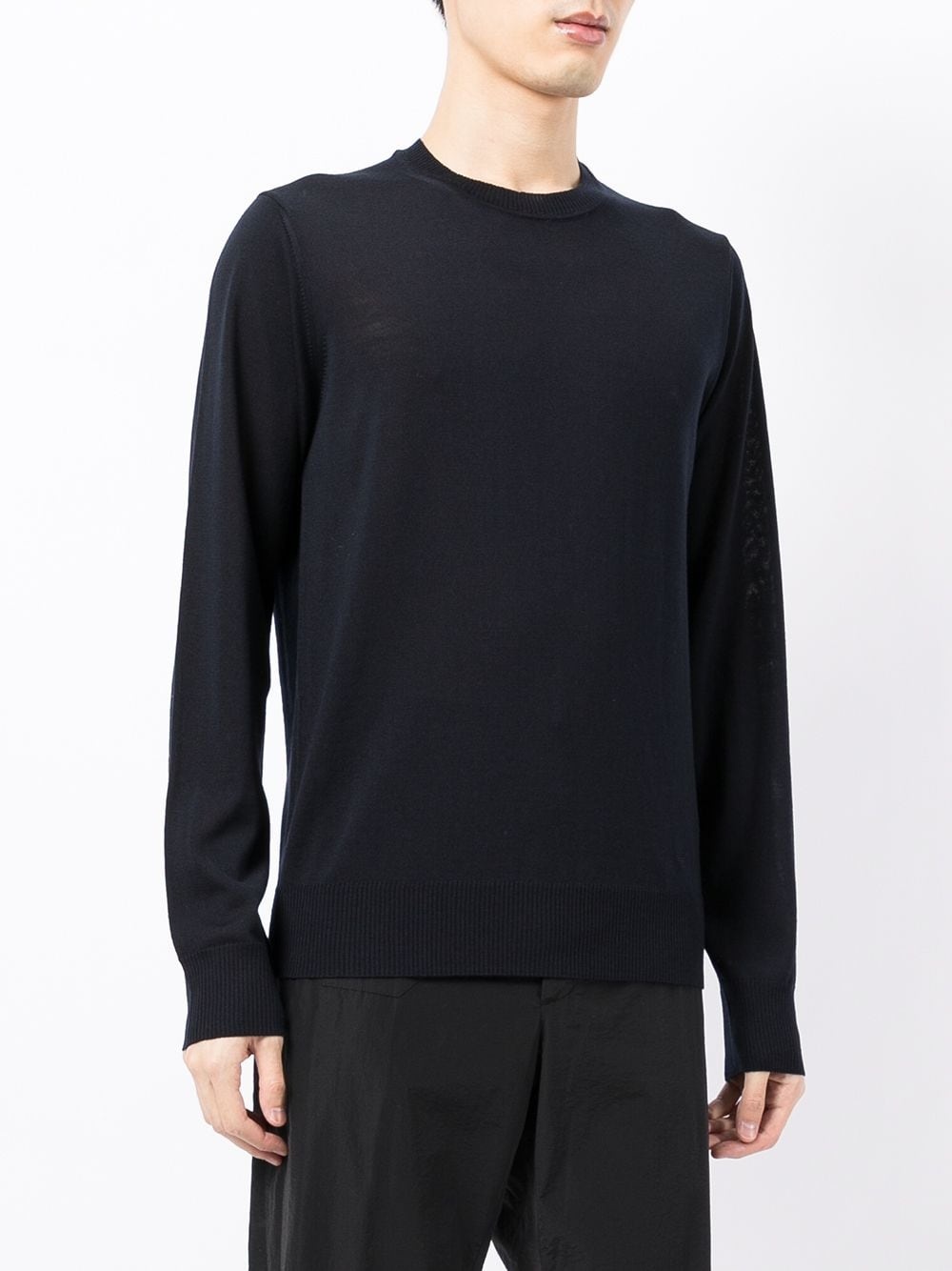 crewneck virgin wool jumper - 3