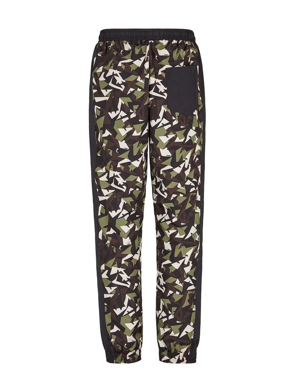 geometric camouflage trackpants - 2