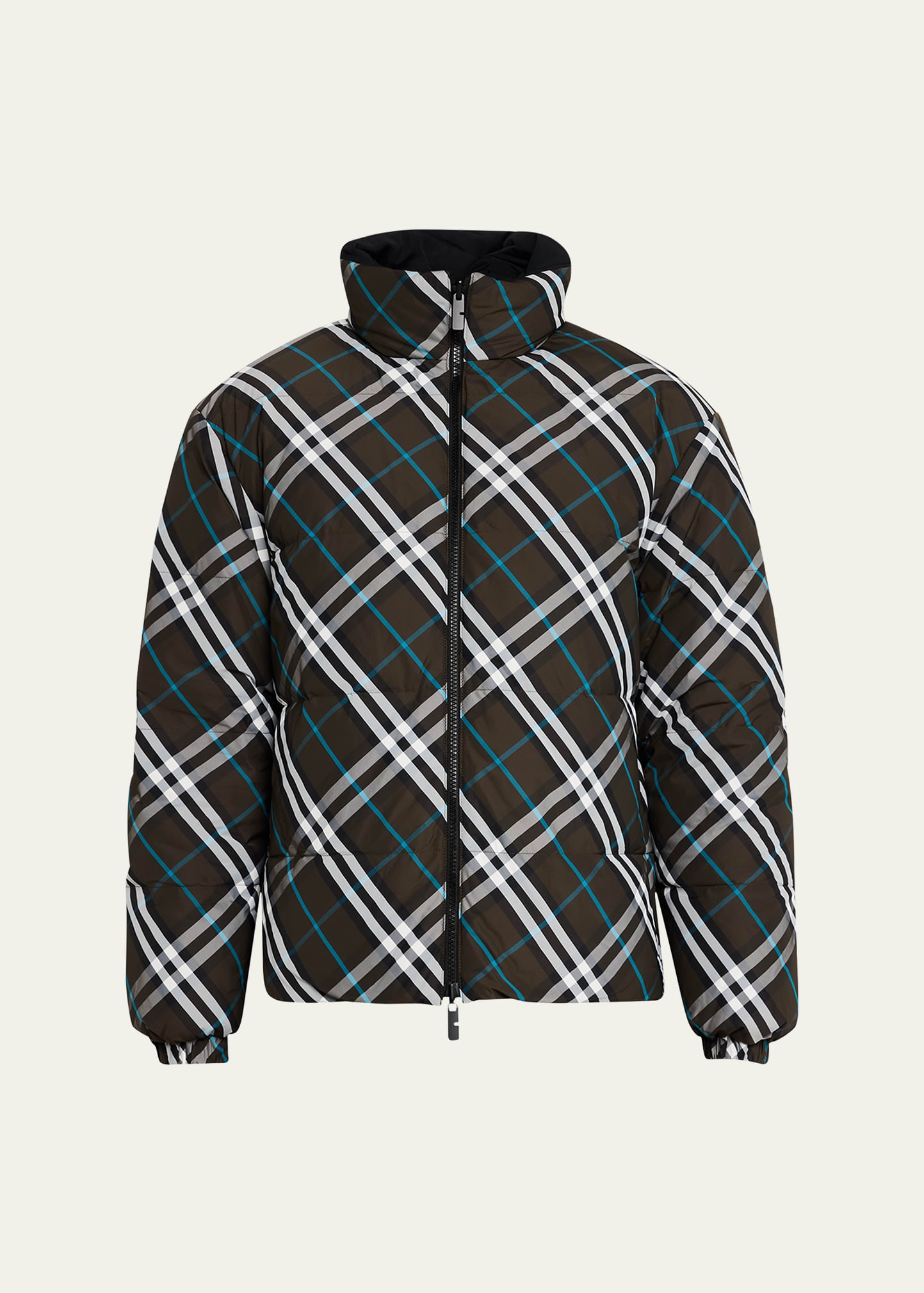 Burberry Men's Check Down Jacket | bergdorfgoodman | REVERSIBLE