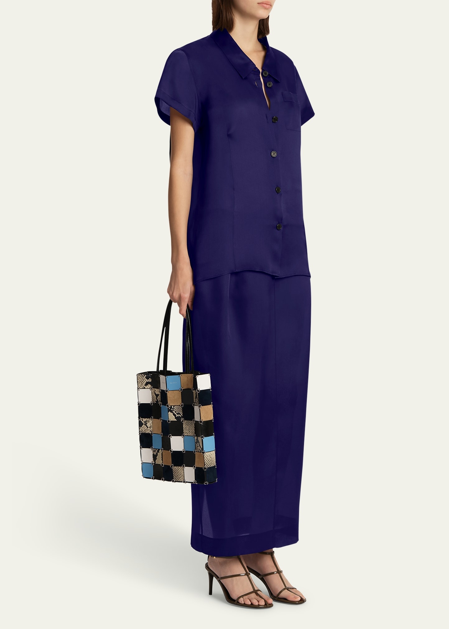 Keefe Short-Sleeve Silk Shirt - 2