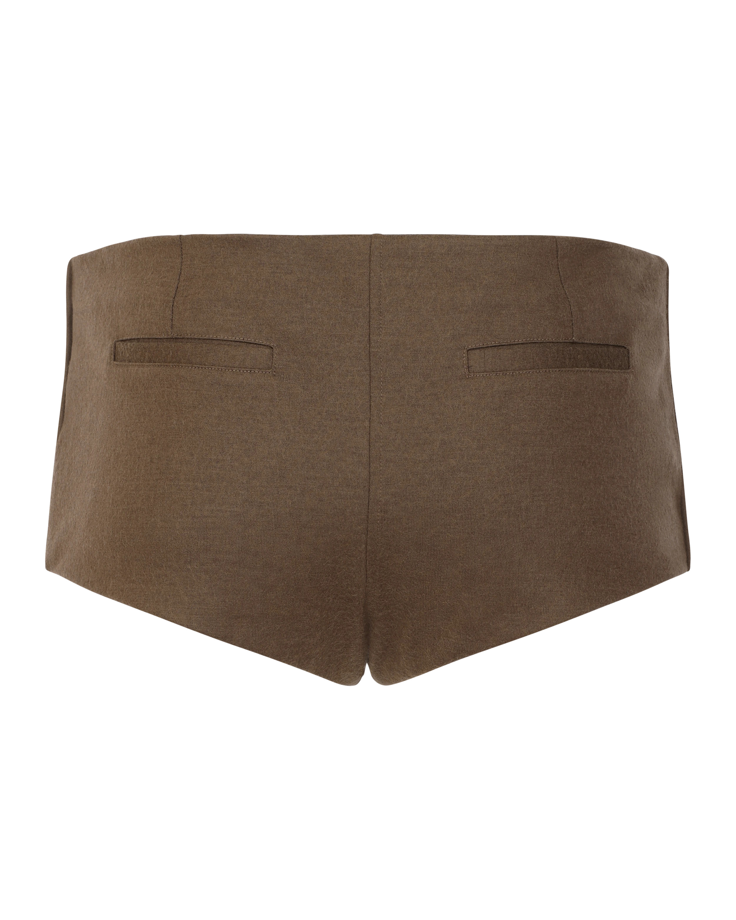 WOOLIE SHORTS COFFEE - 2