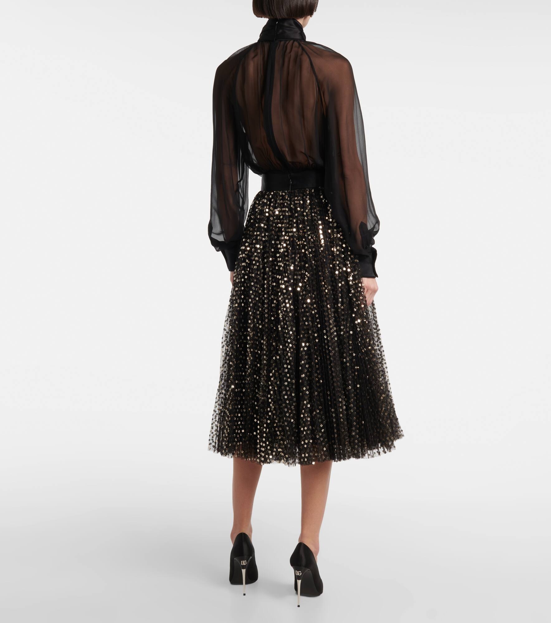Sequined midi skirt - 3