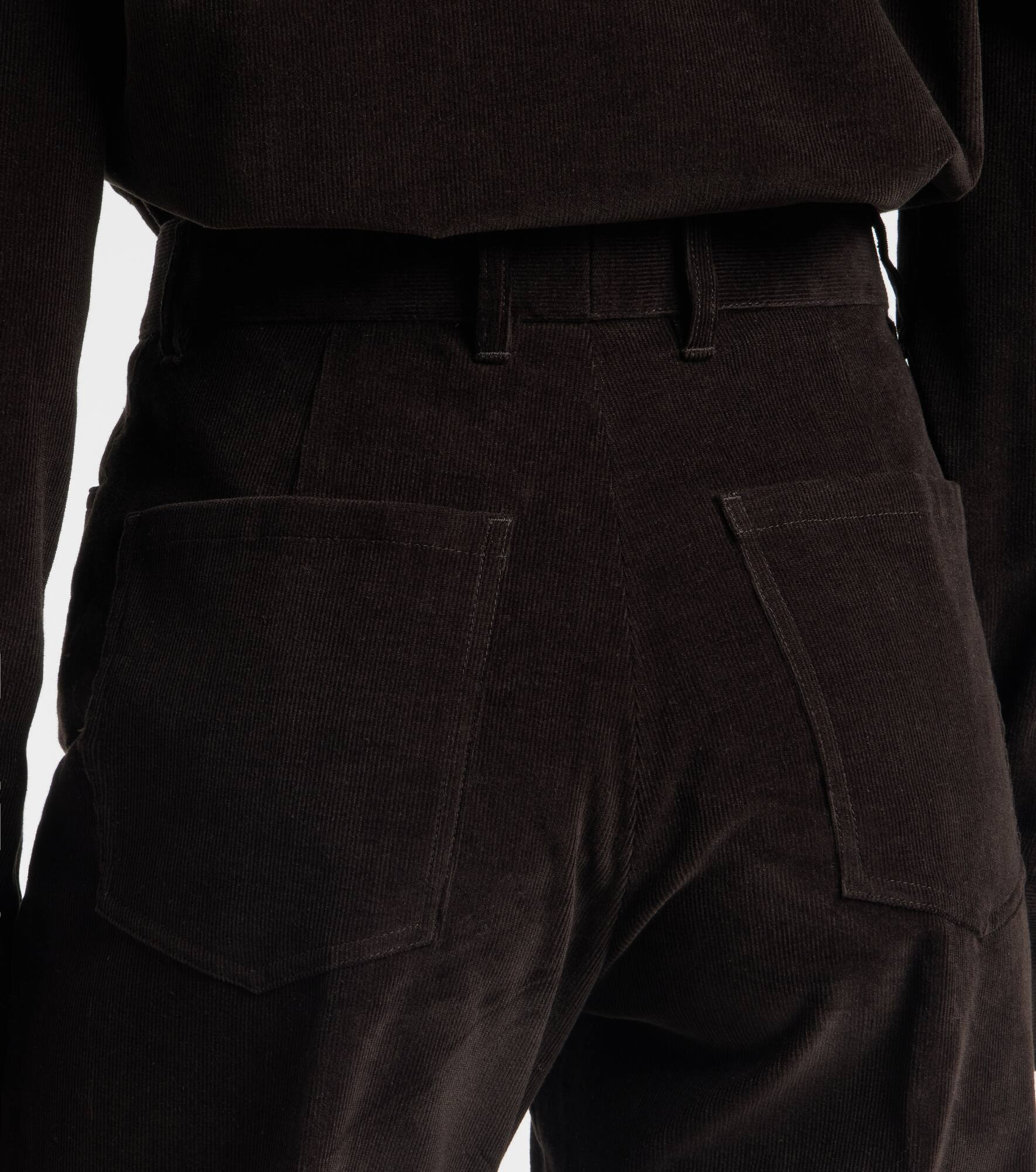 Cotton corduroy flared pants - 5