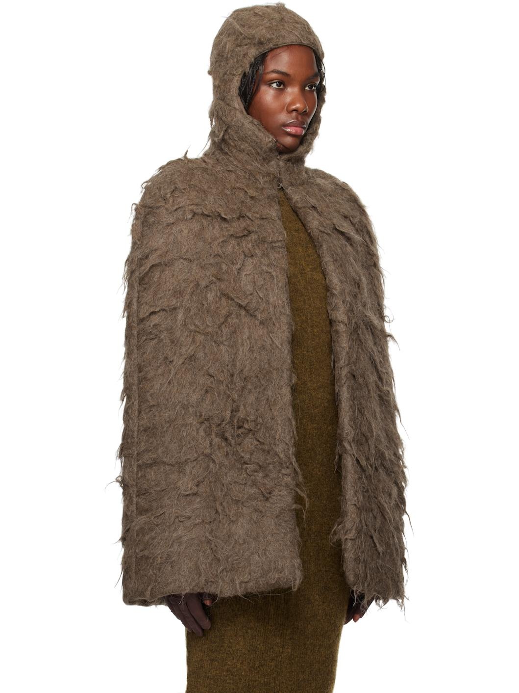 Brown Porterville Cape Jacket - 2