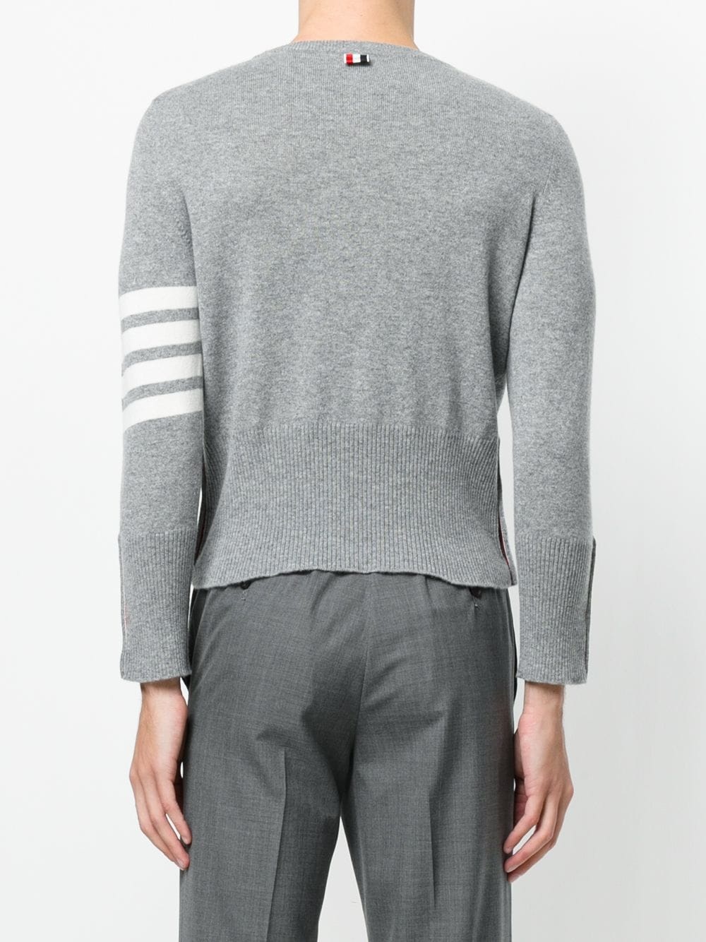 4-Bar Short Cashmere Pullover - 4