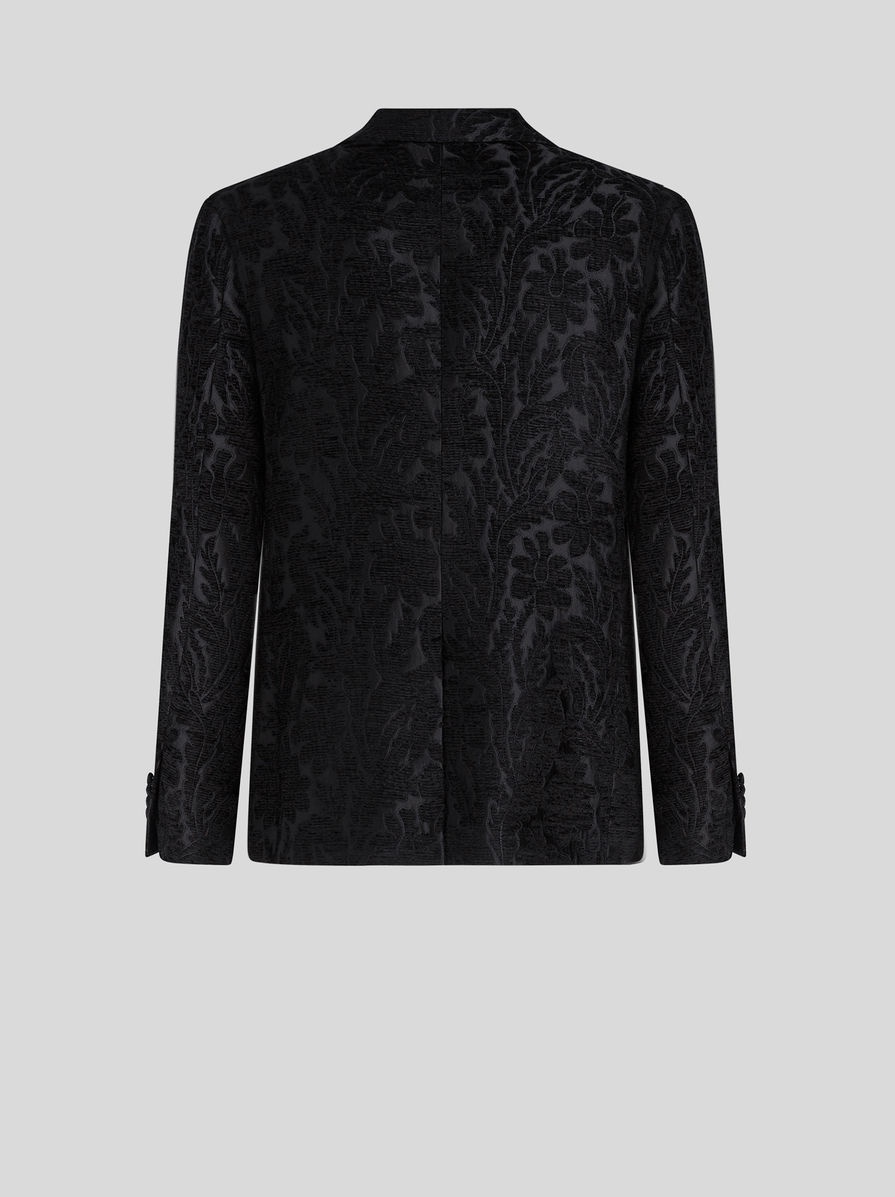 FLORAL FOLIAGE JACQUARD JACKET - 5