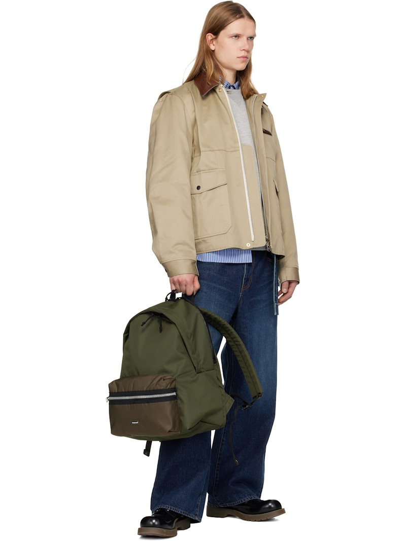 sacai Beige Cotton Chino Jacket outlook