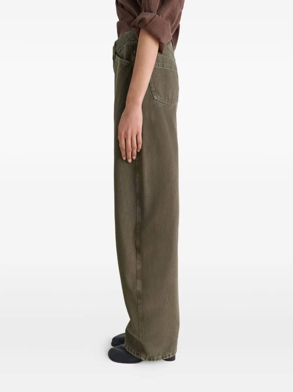 LEMAIRE - Women High Waisted Curved Pants - 2