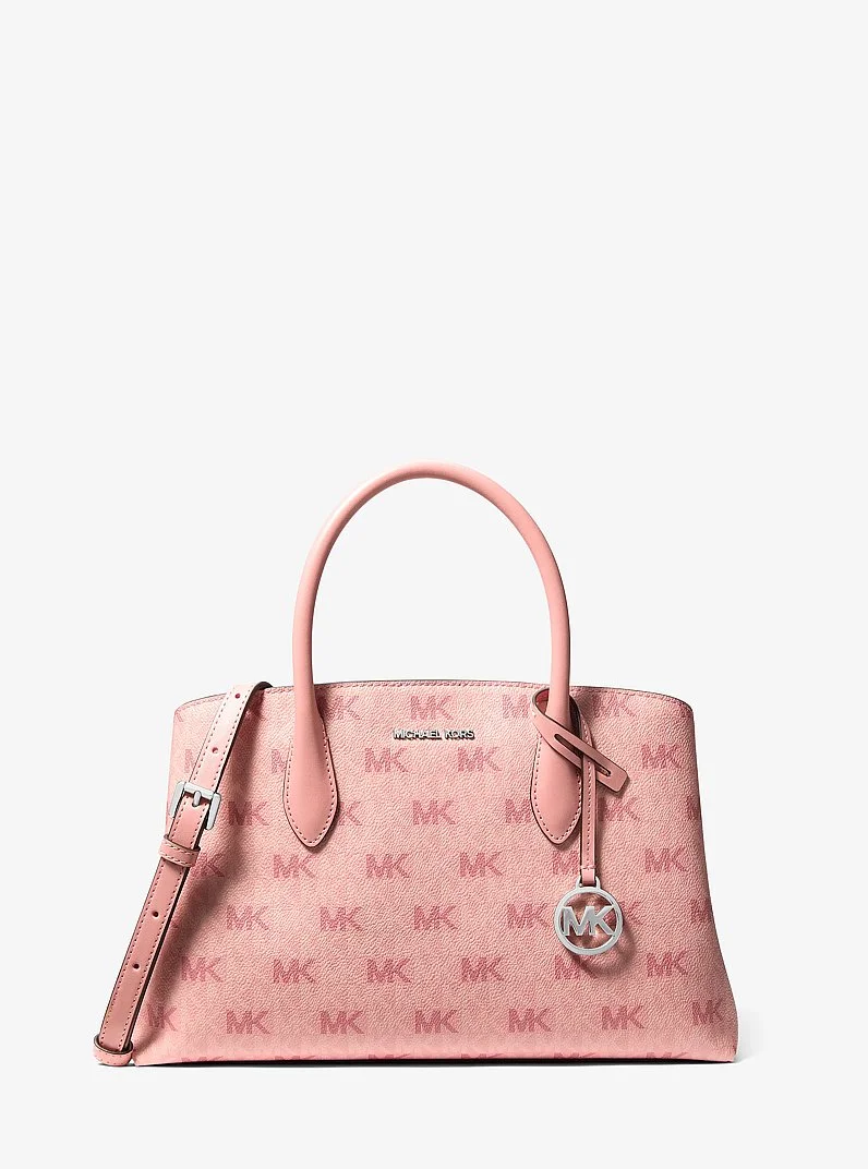 Maya Medium Signature Logo Satchel - 1