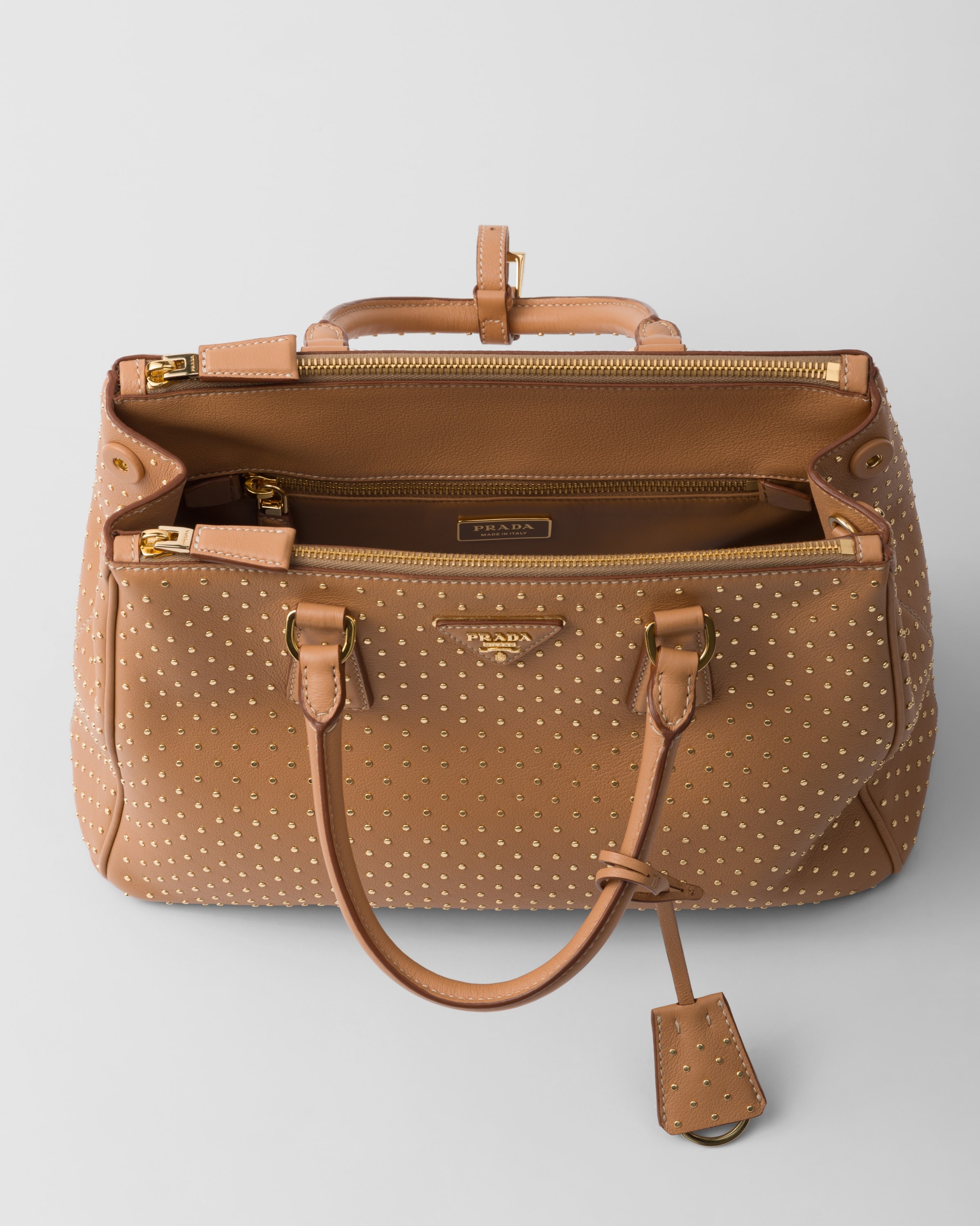 Large Prada Galleria studded leather bag - 5