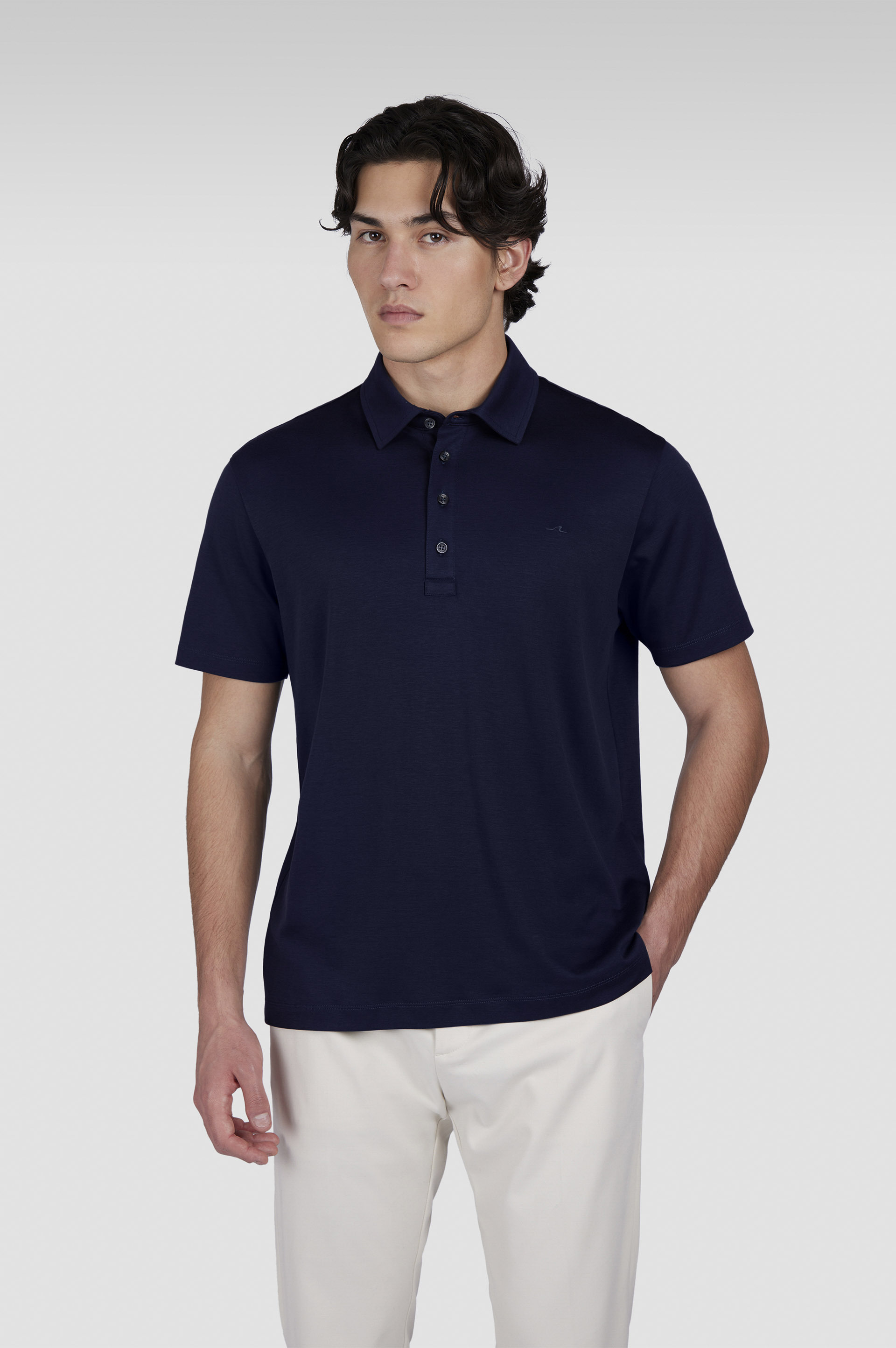 SUPIMA® COTTON JERSEY POLO SHIRT WITH SHARK FIN EMBROIDERY - 6