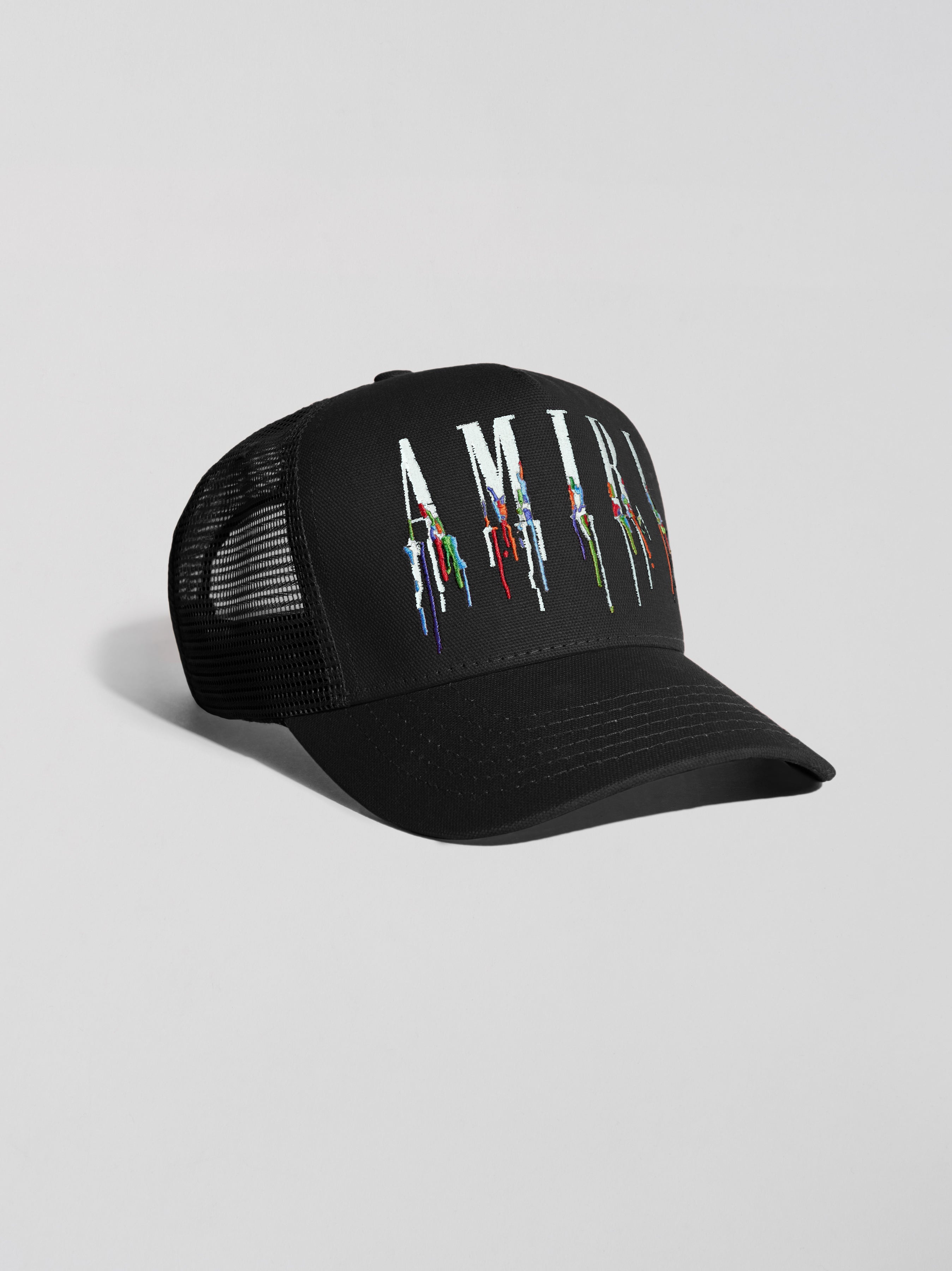 AMIRI PAINT DRIP CORE LOGO TRUCKER HAT | REVERSIBLE